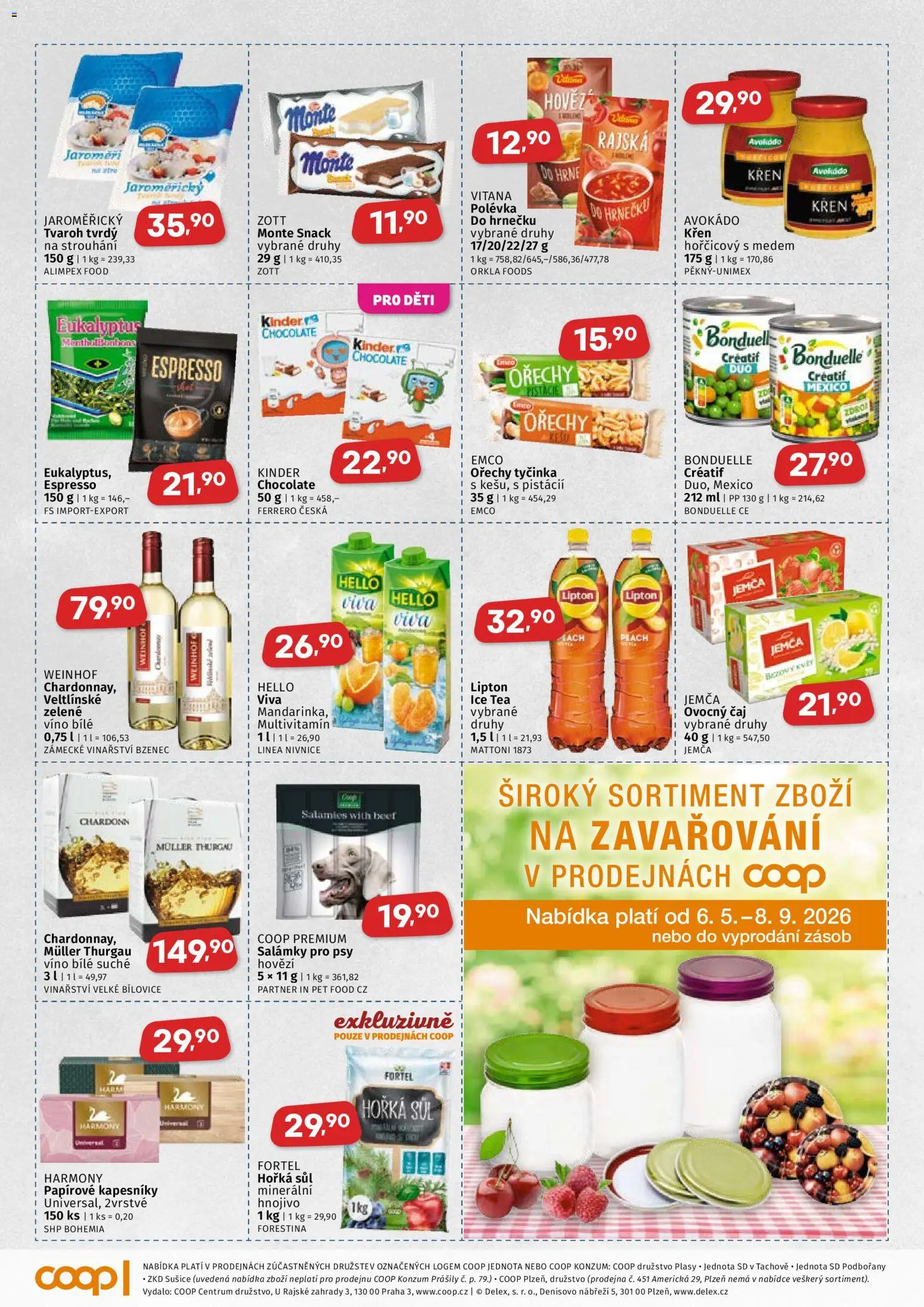 Coop leták od 06.05.2026 | Strana: 3 | Produkty: Pistácie, Sušiče, Avokádo, Kinder