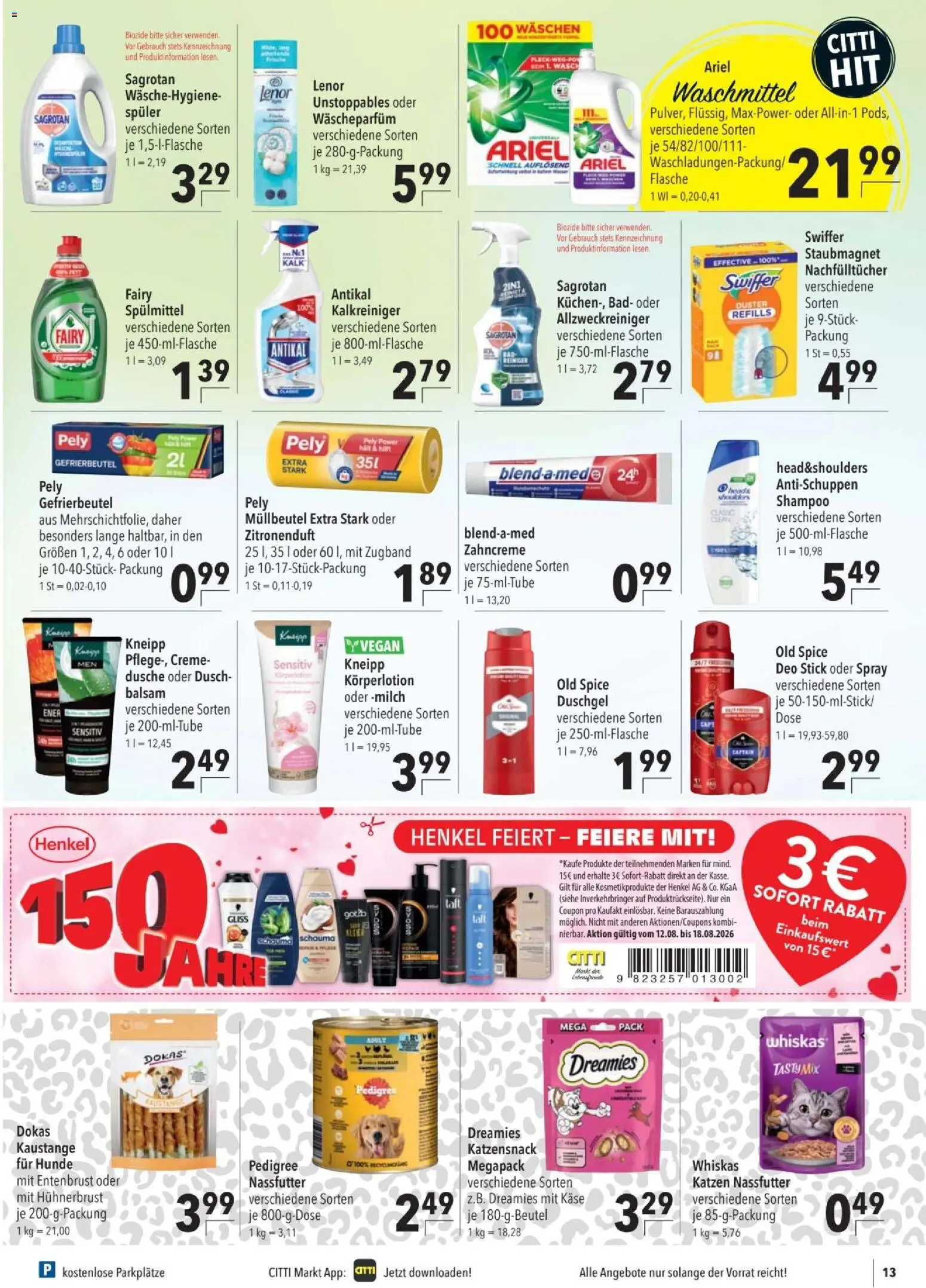CITTI tilbudsavis – gyldig fra 12/08/2026 | Side: 15 | Produkter: Shampoo, Balsam, Creme, Bad