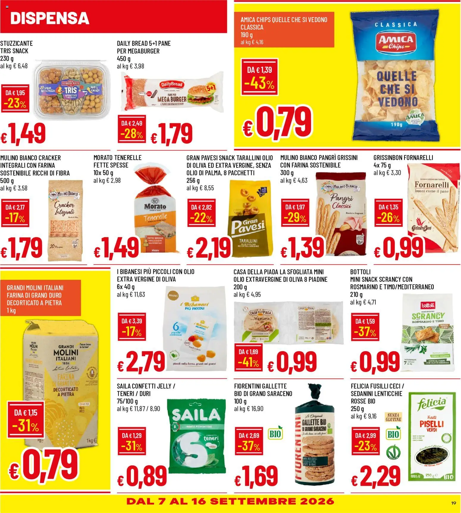 Volantino Galassia del 03/09/2026 | Pagina: 19 | Prodotti: Pasta, Olio d'oliva, Menta, Aperitivo