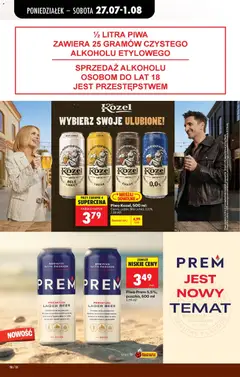 Pogląd oferty "Piwo Kozel, 500 ml: Czarny, Leżak, Biały Lehky, 0,0%, Piwo Kozel, 500 ml: Czarny, Leżak, Biały Lehky, 0,0%" - ważna od 27.07.2026 | Strona: 74