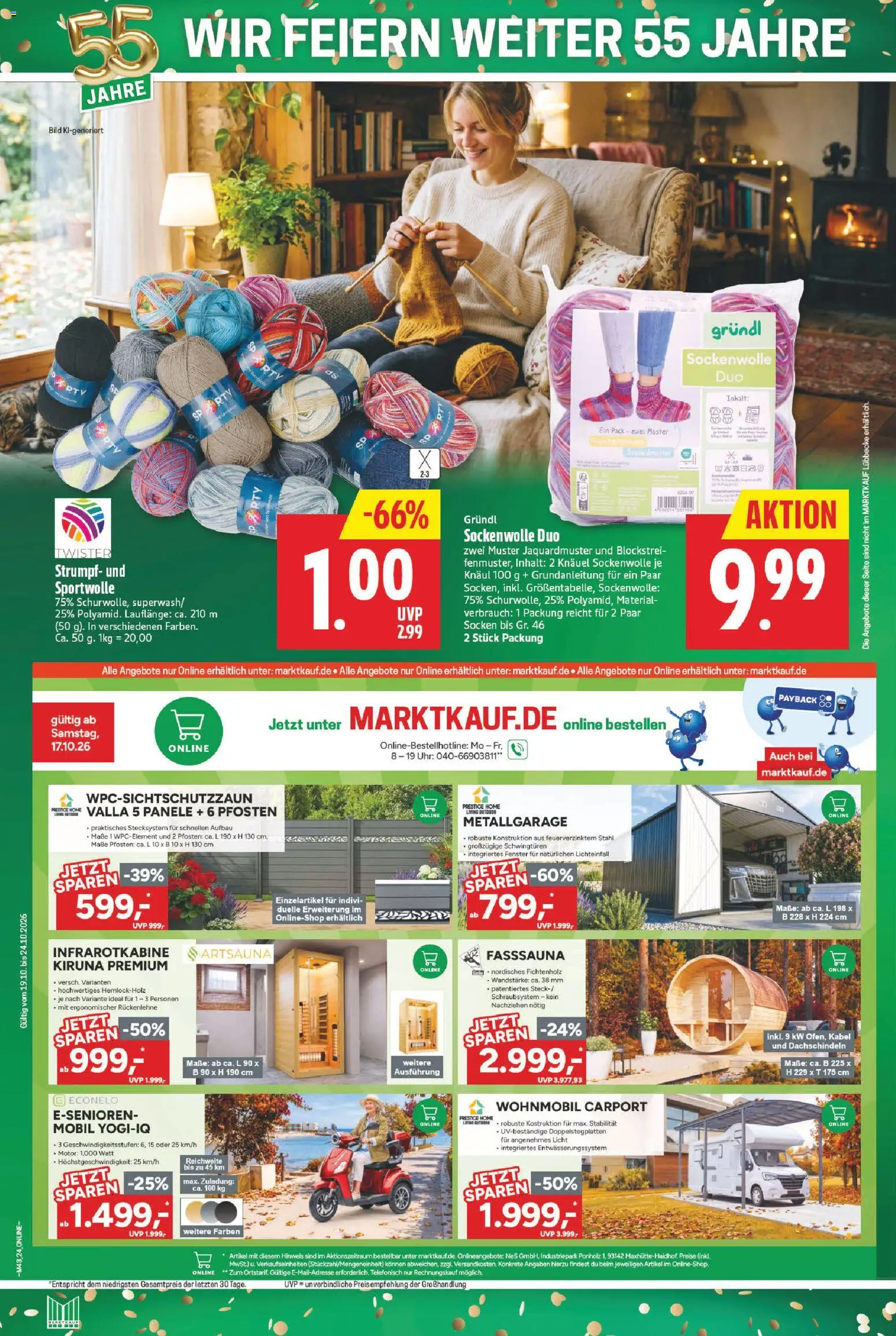 Marktkauf Prospekt – gültig ab 19.10.2026 | Seite: 30 | Produkte: Kabel, Socken, Uhr