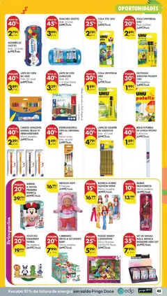 Pré-visualização Pingo Doce folheto válido de 15/09/2026 | Página: 49 | Produtos: Cera, Brinquedos, Livros