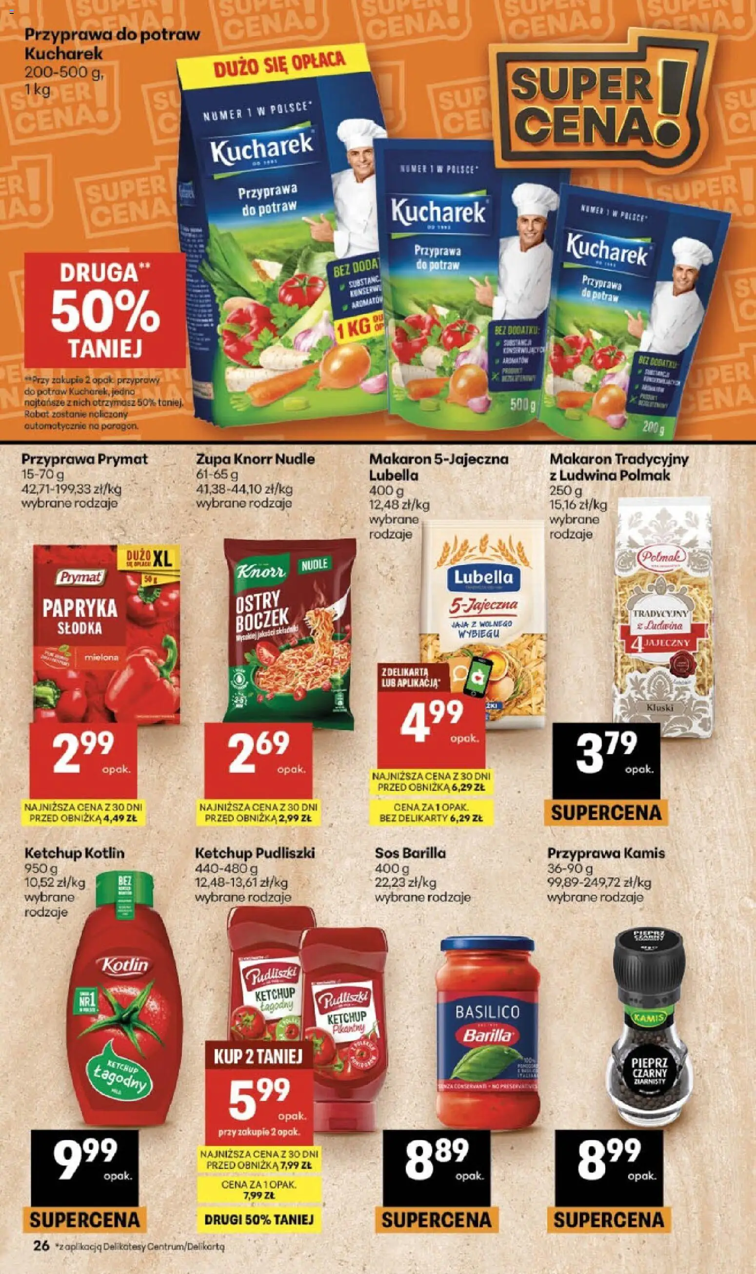 Delikatesy Centrum Black Weeks od 29.10.2026 | Strona: 26 | Produkty: Delikatesy, Boczek, Zupa, Pieprz