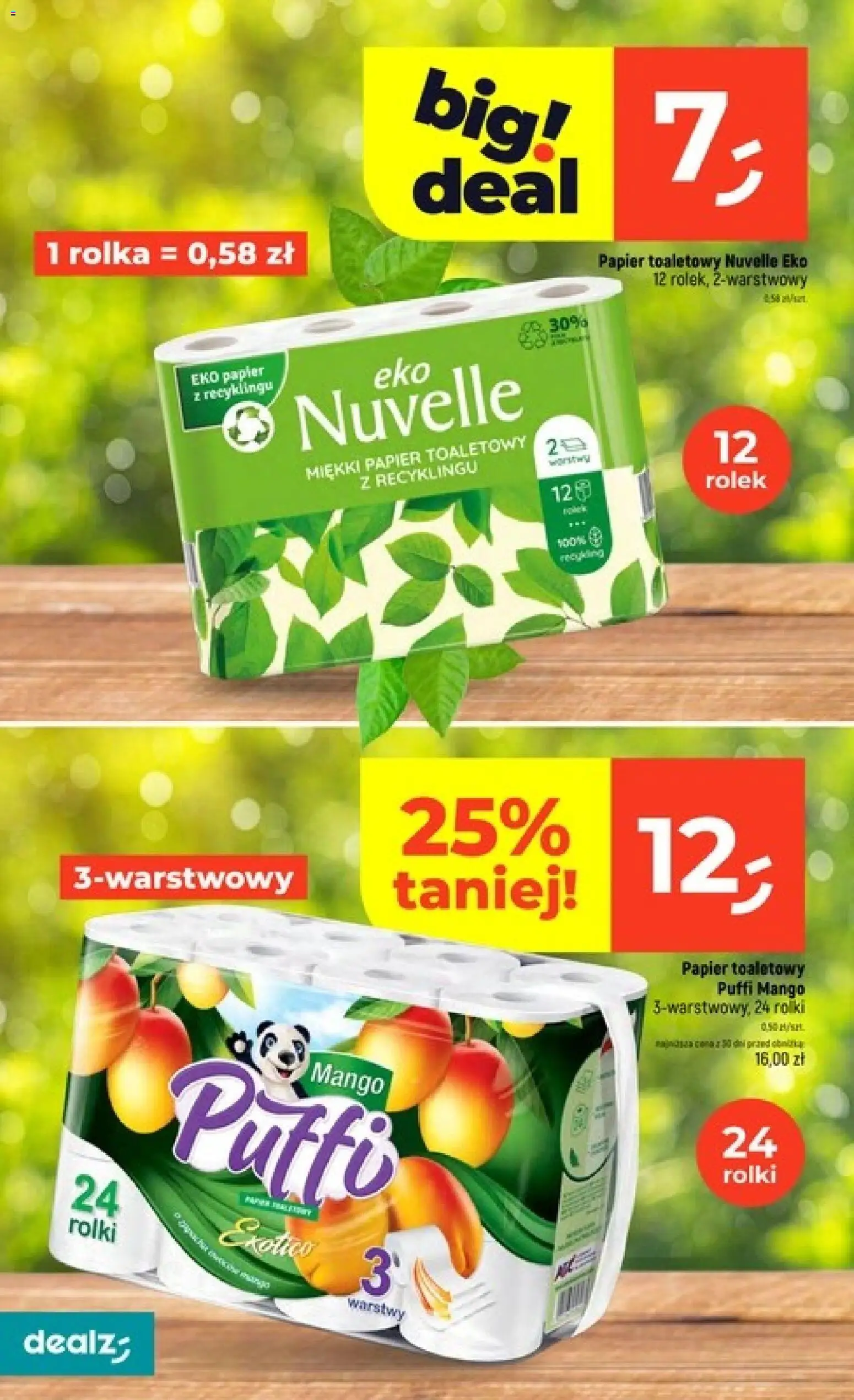 Dealz gazetka od 09.07.2026 | Strona: 30 | Produkty: Mango, Papier toaletowy, Rolki