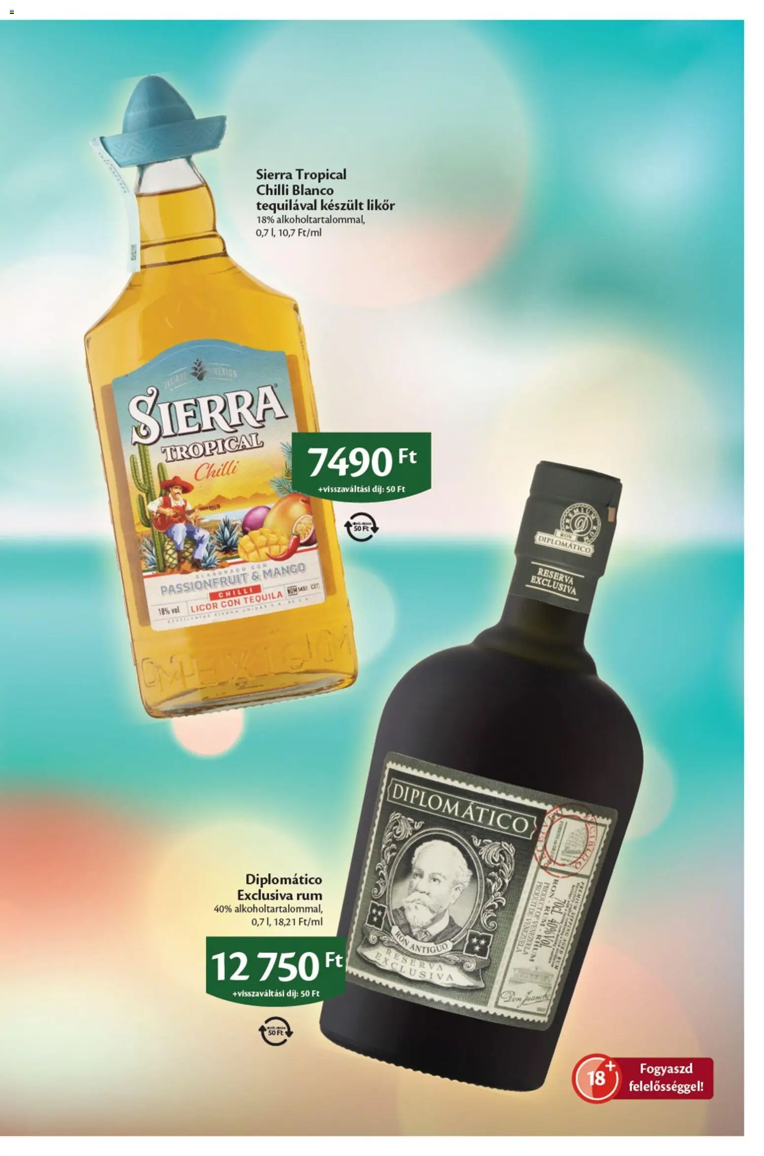 EcoFamily akciós ujság - amely érvényes a következő dátumtól: 2026.07.13. | Oldal: 7 | Termékek: Tequila, Rum, Likőr, Mangó
