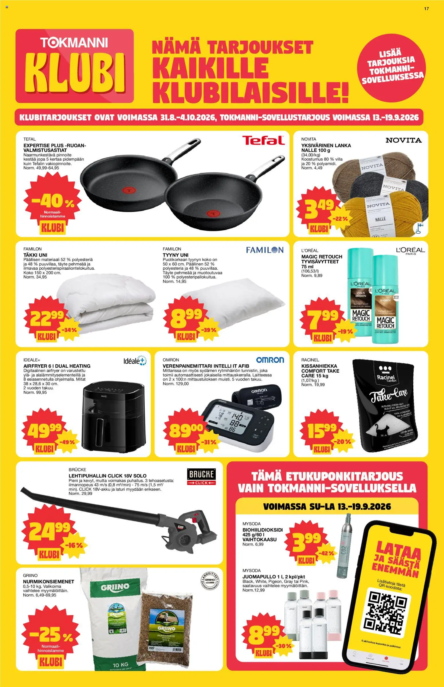 Tokmanni tarjoukset – voimassa 14/09/2026 alkaen | Sivu: 17