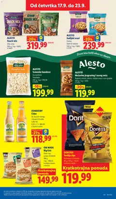 ALESTO Indijski orasi, Pečeni, Slani ili neslani - pregled Lidl kataloga - važi od 17.09.2026 | Strana: 51