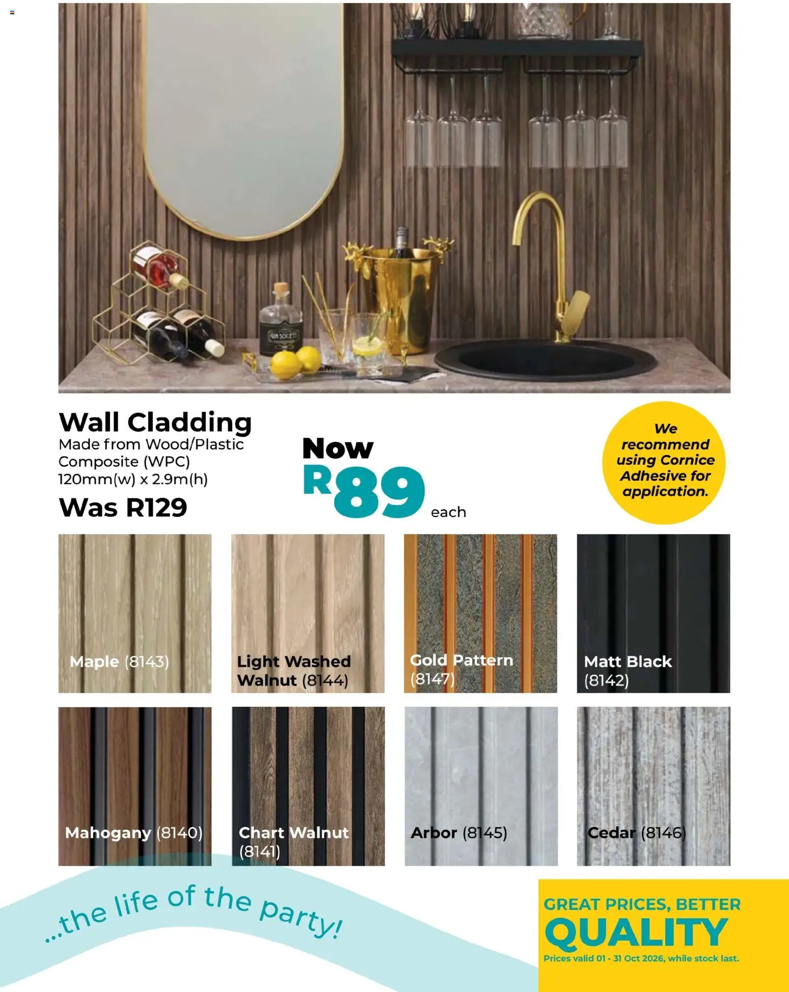 New Gelmar catalogue – valid from 01/10/2026 | Page: 13 | Products: Light, Adhesive, Cladding, Stock