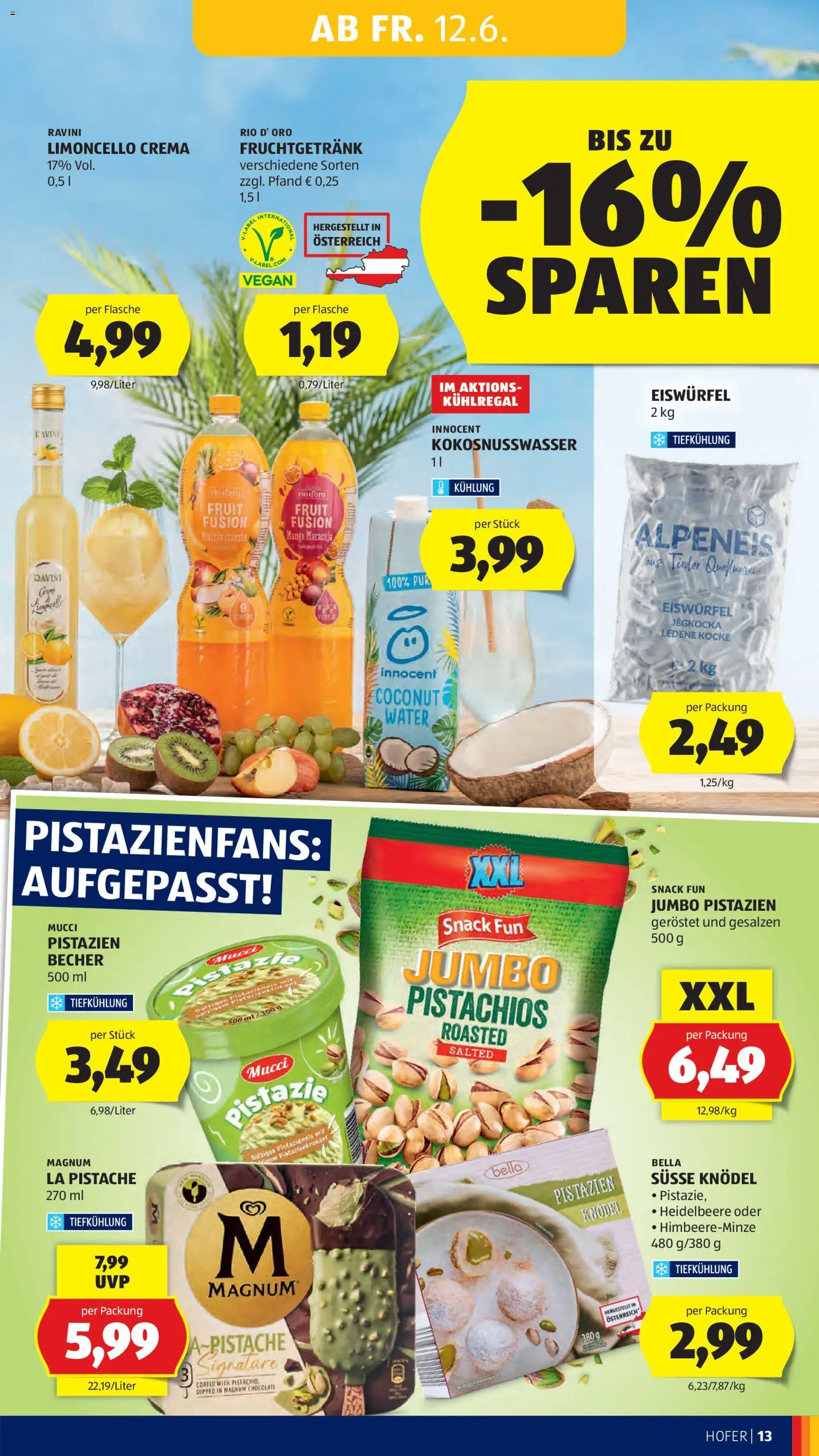 Hofer Flugblatt gültig ab 12.06.2026 | Seite: 15 | Produkte: Rizsliszt, Mango, Papier blanc