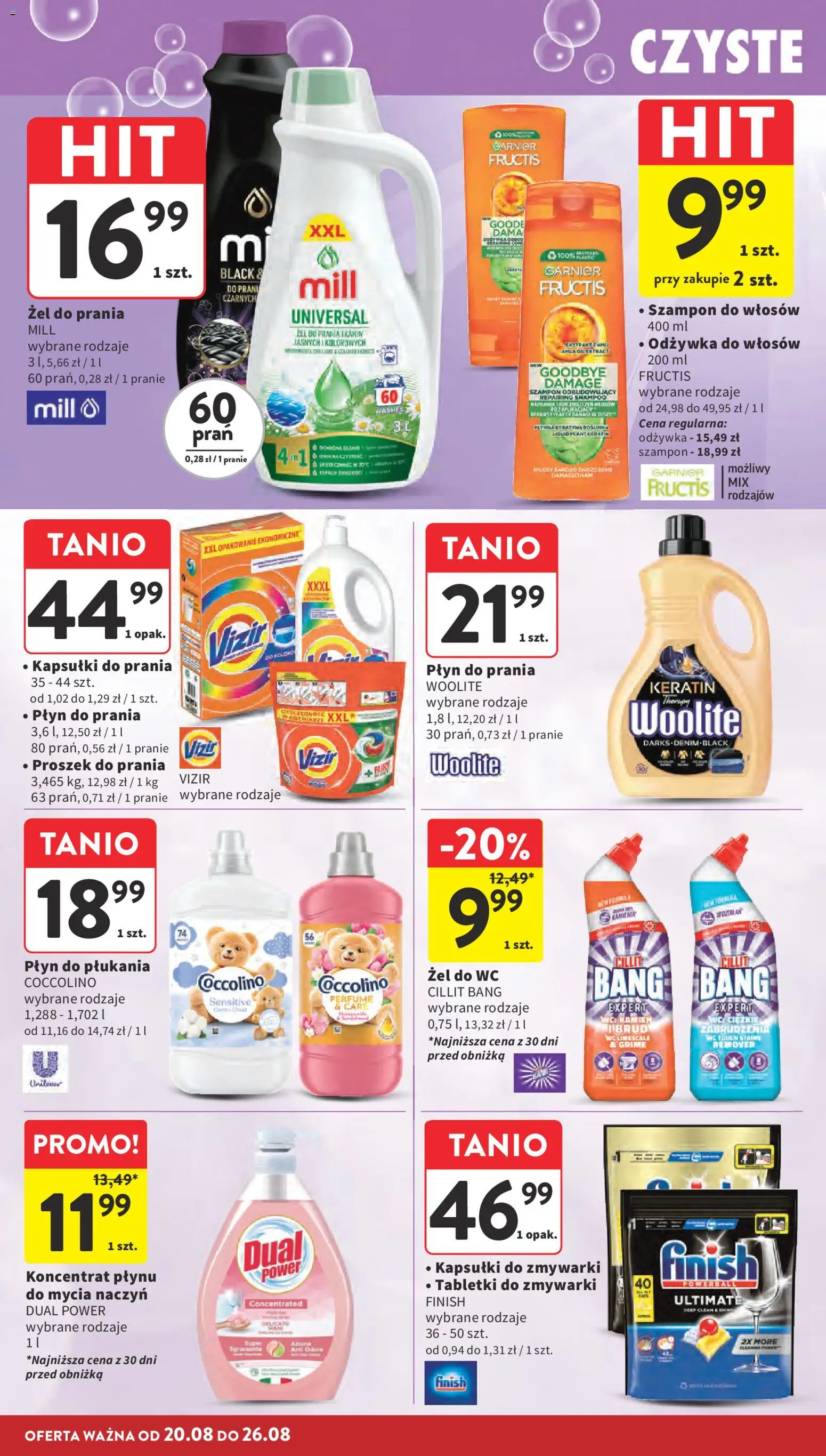 Intermarche gazetka od 20.08.2026 | Strona: 40 | Produkty: Szampon do włosów, Coccolino, Żel do WC, Vizir