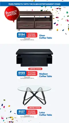 OK Furniture specials catalogue – valid from 15.06.2026 | Page: 6 | Products: Coffee table, Table, Coffee, Stock