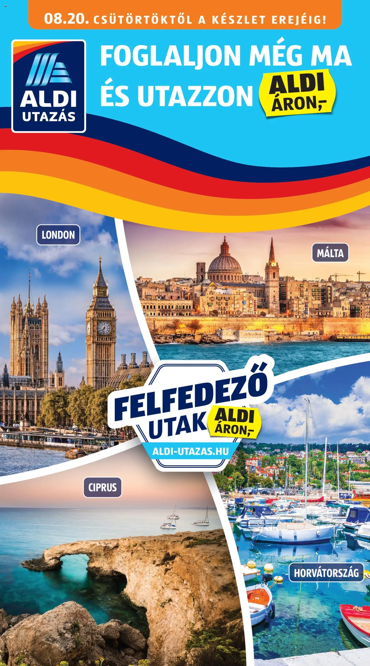Aldi akciós ujság - amely érvényes a következő dátumtól: 2026.08.20. | Oldal: 1