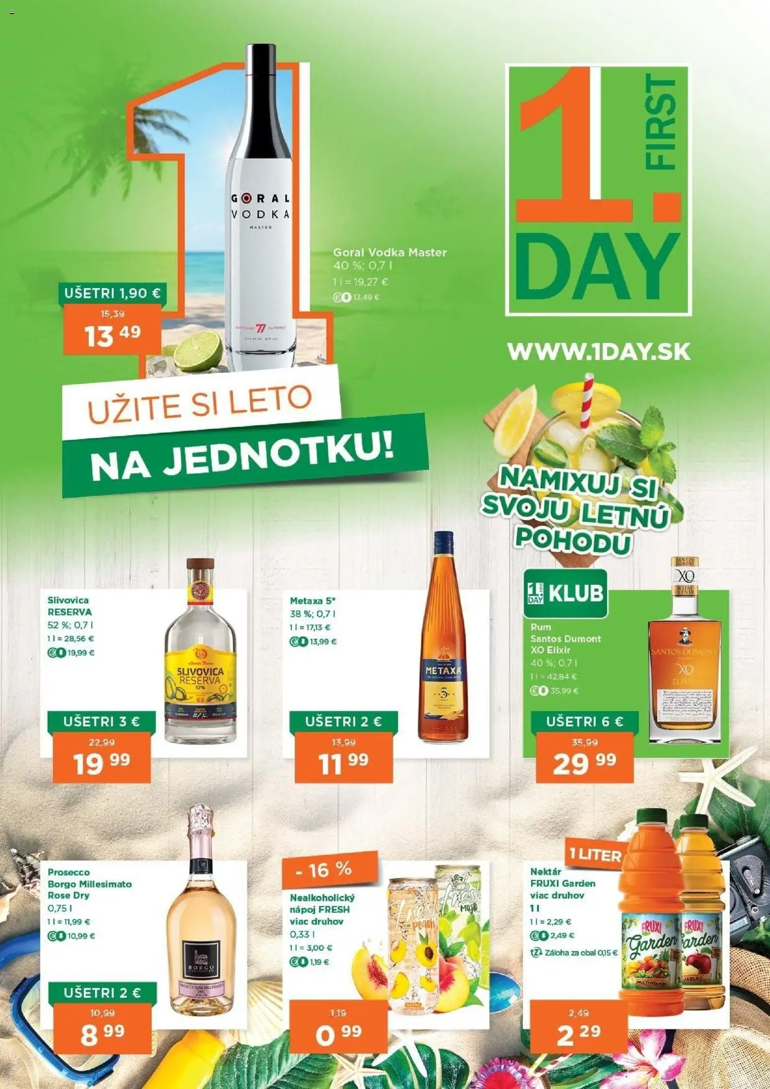 Nové 1day akcie – leták je platný od 30.07.2026 | Strana: 1