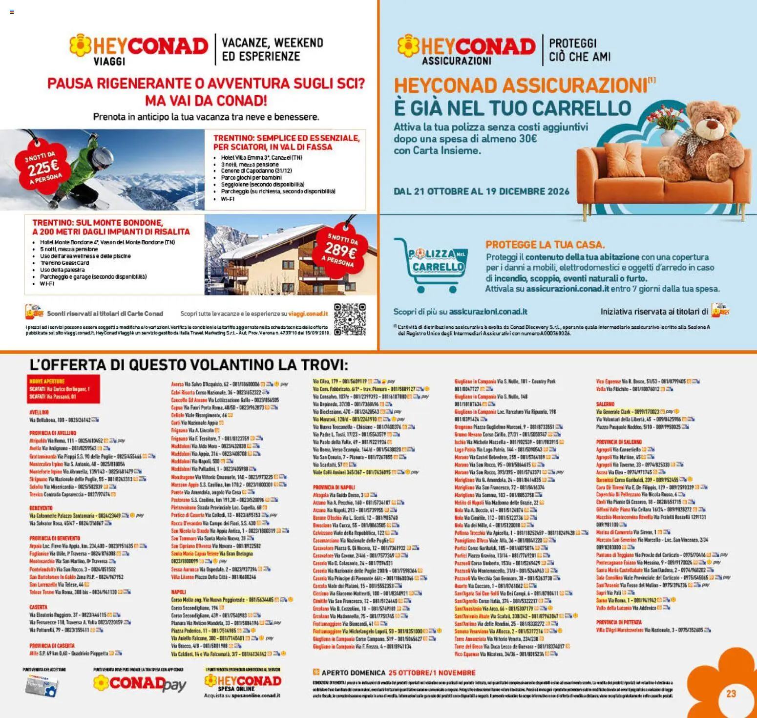 Volantino Conad del 21/10/2026 | Pagina: 23 | Prodotti: Porta, Carrello, Cavo
