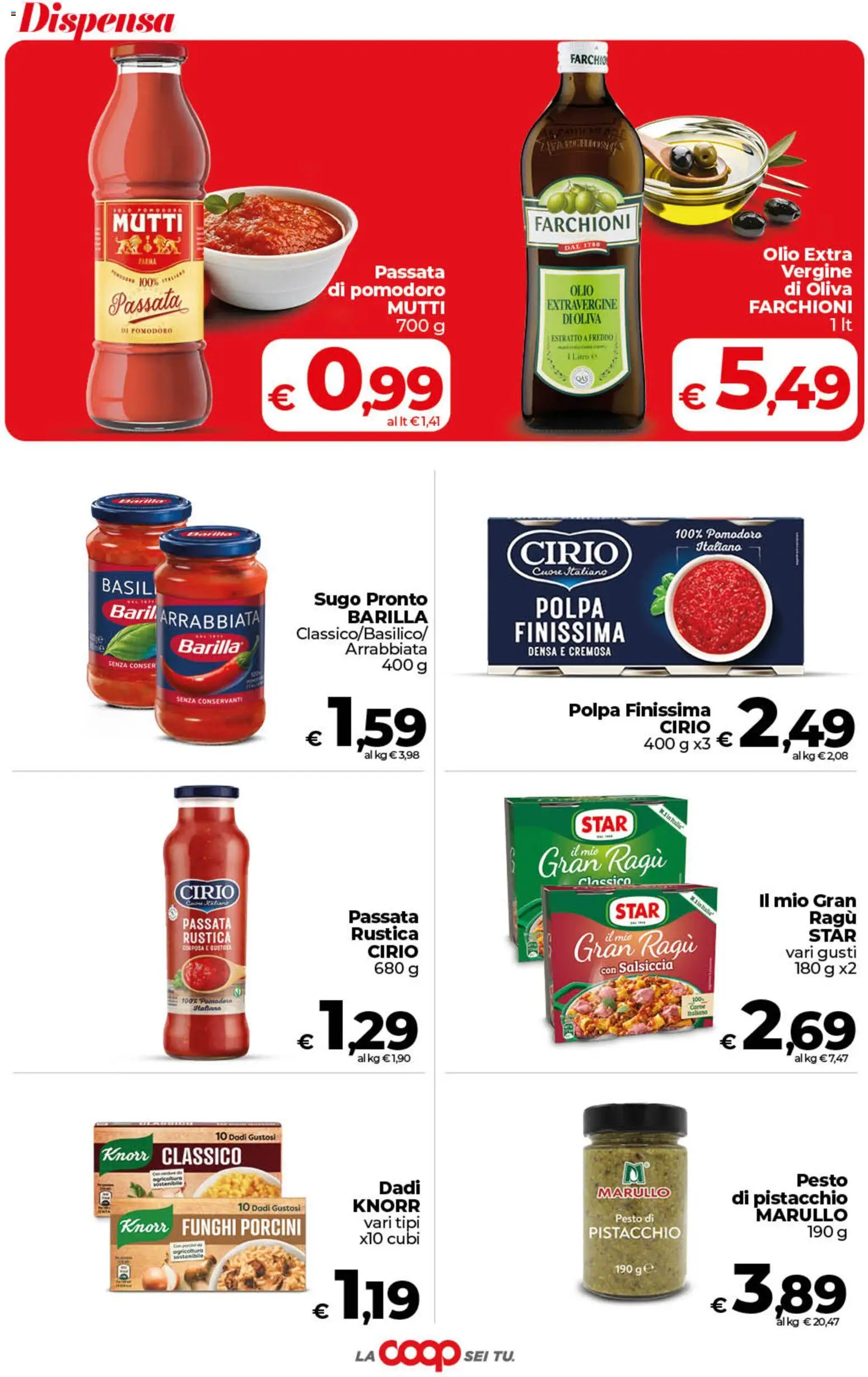 Volantino COOP del 13/10/2026 | Pagina: 21 | Prodotti: Olio, Pesto, Sugo, Olio di Oliva