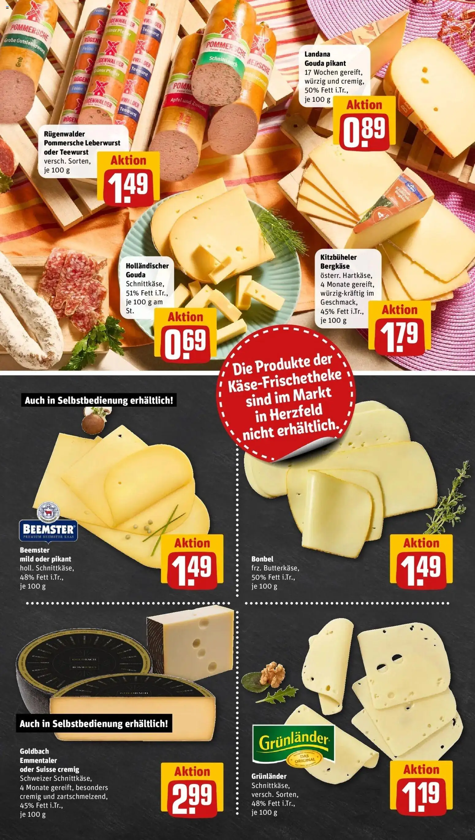 REWE Prospekt ab 24.08.2026 zum Blättern » Angebote | Seite: 11 | Produkte: Gouda, Äpfel, Grunlander, Pfeffer