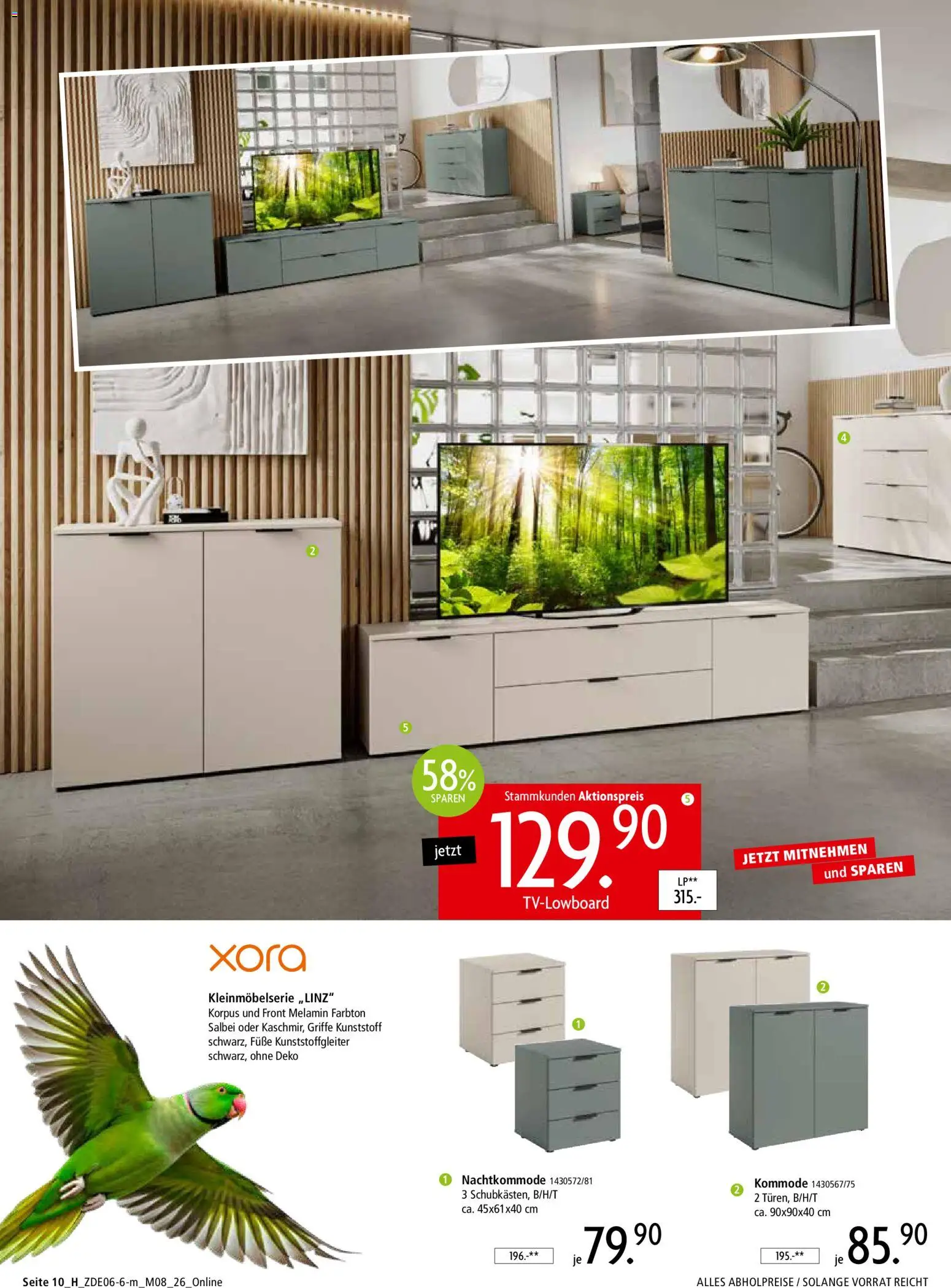 Zurbrüggen Mitnahme Möbel – gültig ab 13.06.2026 | Seite: 32 | Produkte: Kommode