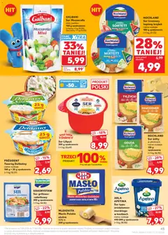 Pogląd oferty "Kaufland gazetka" - ważna od 11.06.2026 | Strona: 43 | Produkty: Masło Polskie, Ser, Mozzarella, Twaróg