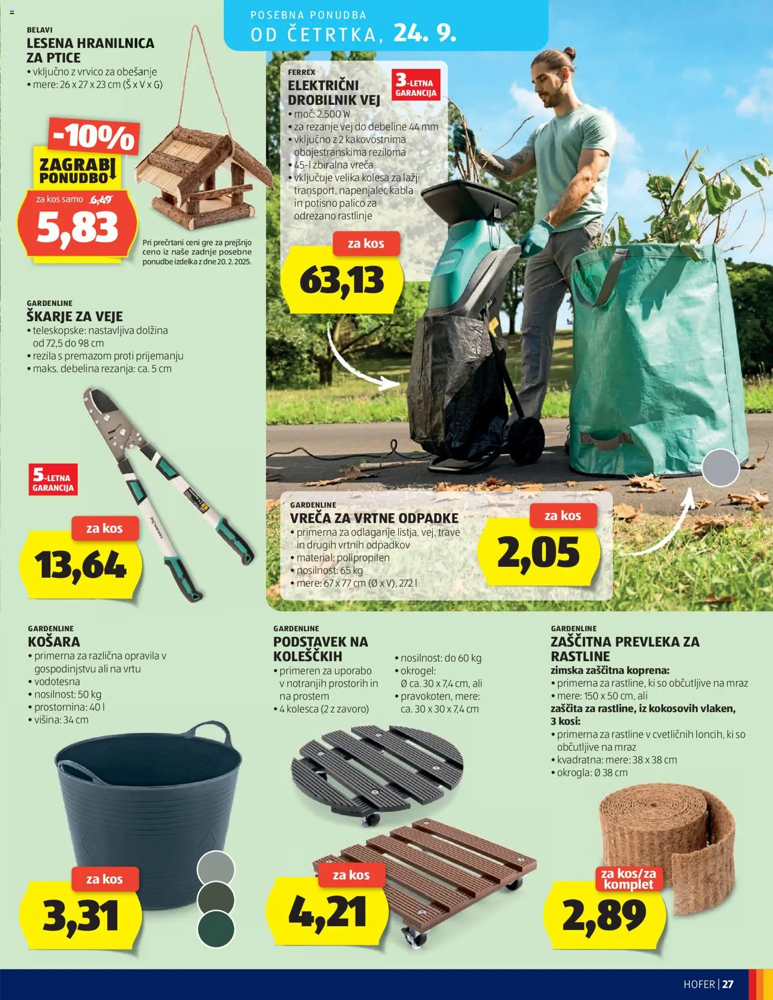 Novi Hofer katalog ponudbe – veljaven od 16.09.2026 | Stran: 27