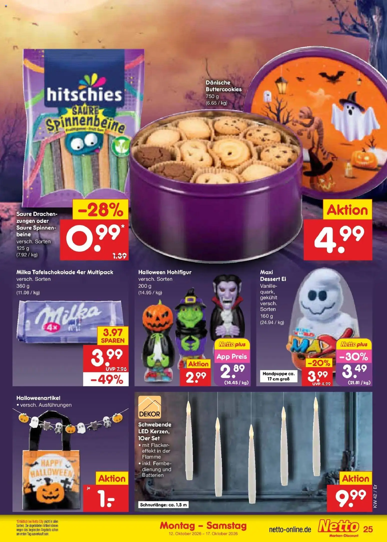 Netto Marken-Discount Prospekt Naumburg (ab 12.10.2026) » Angebote | Seite: 33 | Produkte: Batterien, Milka, Vanille
