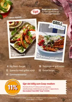Forhåndsvisning av Coop Extra Middagsdisken Grill gyldig fra 08/05/2026 | Side: 3 | Produkter: Grill, Миска, Дріжджі, Curry powder