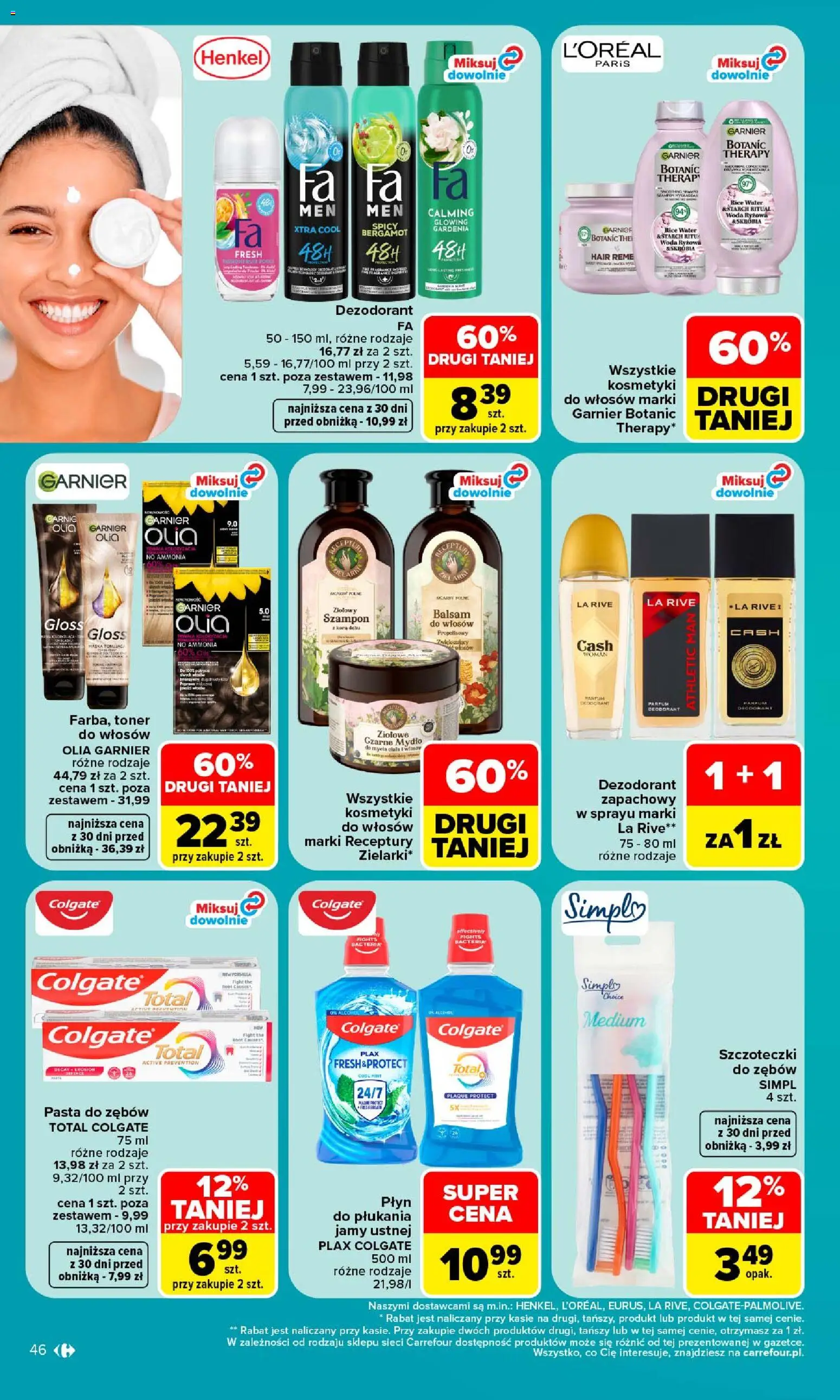 Carrefour gazetka od 14.09.2026 | Strona: 48 | Produkty: Toner, Szampon, Mydło, Woda