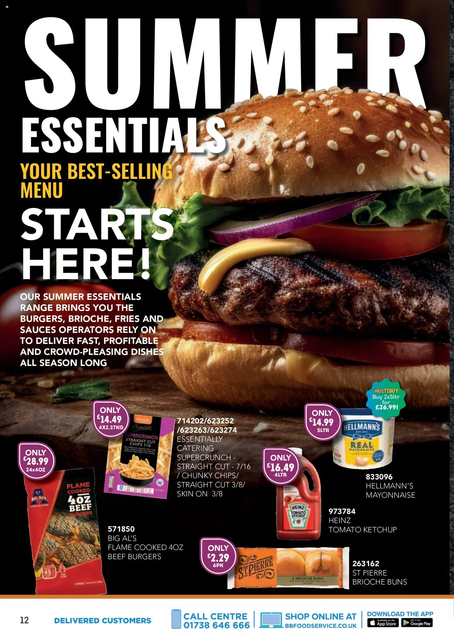 {H1} | Page: 12 | Products: Beef, Chips, Ketchup, Mayonnaise