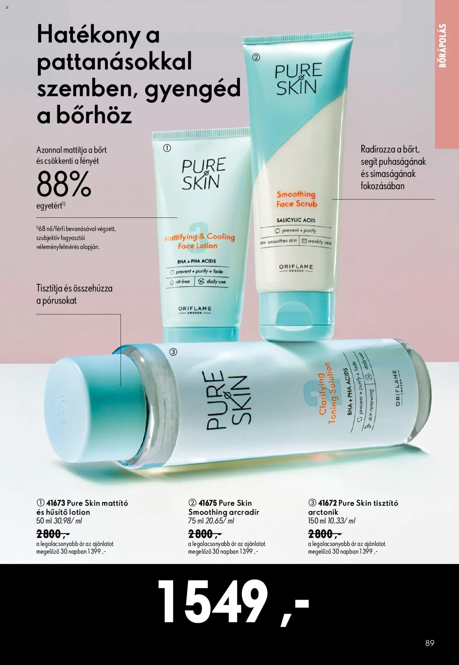 Oriflame akciós ujság - amely érvényes a következő dátumtól: 2026.07.08. | Oldal: 89