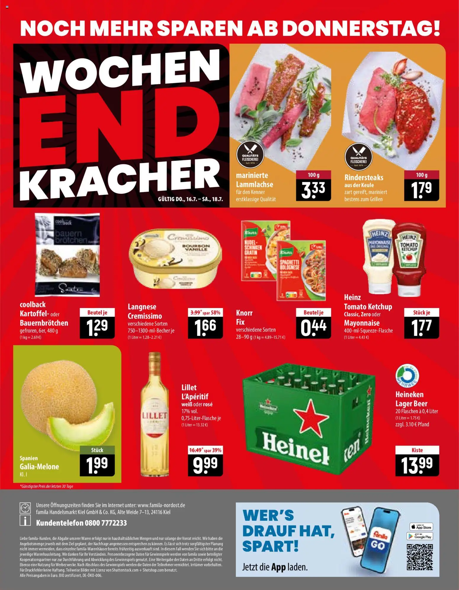 Famila Prospekt – gültig ab 13.07.2026 | Seite: 46 | Produkte: Langnese, Knorr, Bourbon, Ketchup