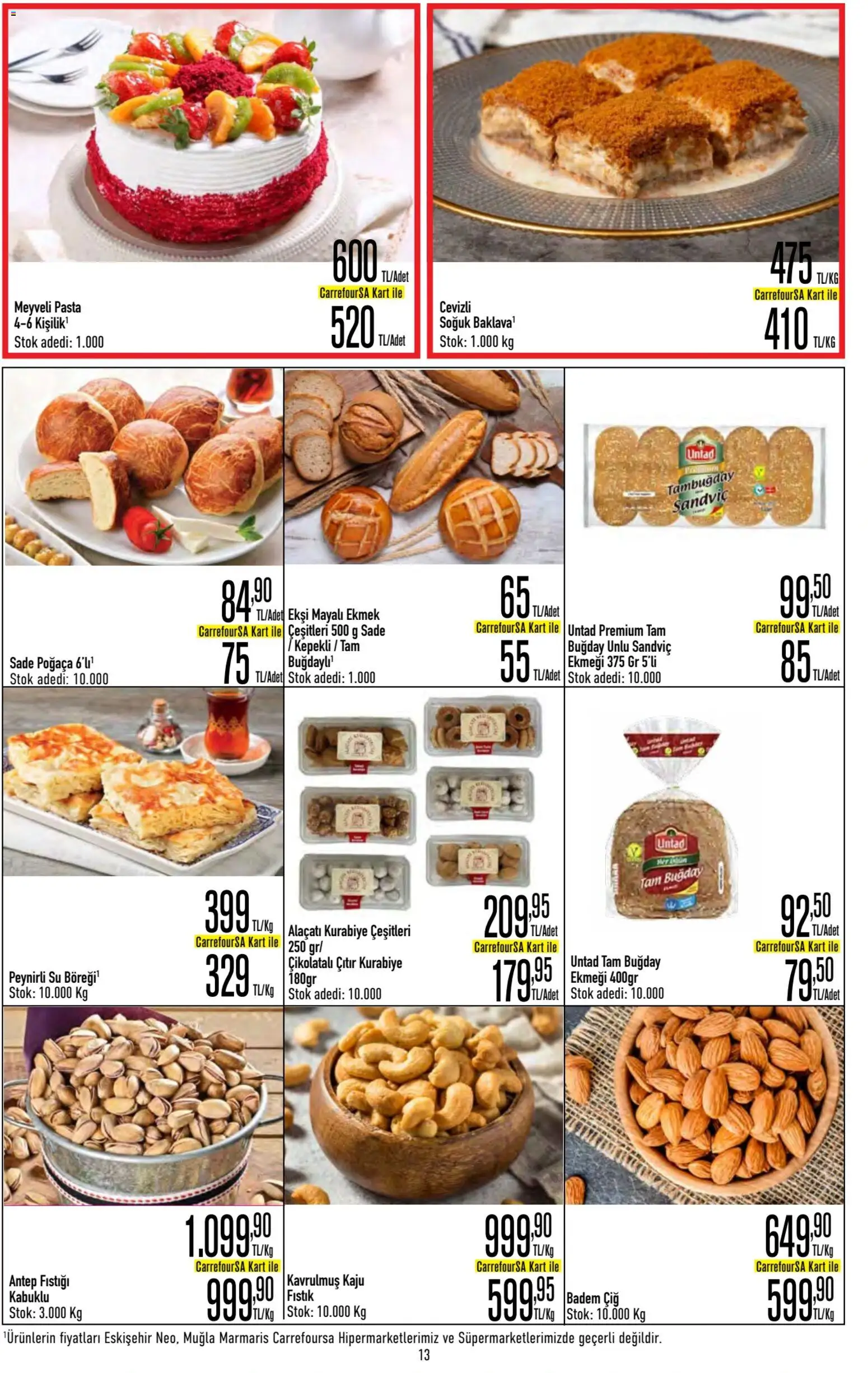 CarrefourSA Katalog - 20 Ağustos 2026 tarihinden itibaren geçerlidir | Sayfa: 13 | Ürünler: Fıstık, Kurabiye, Badem, Su