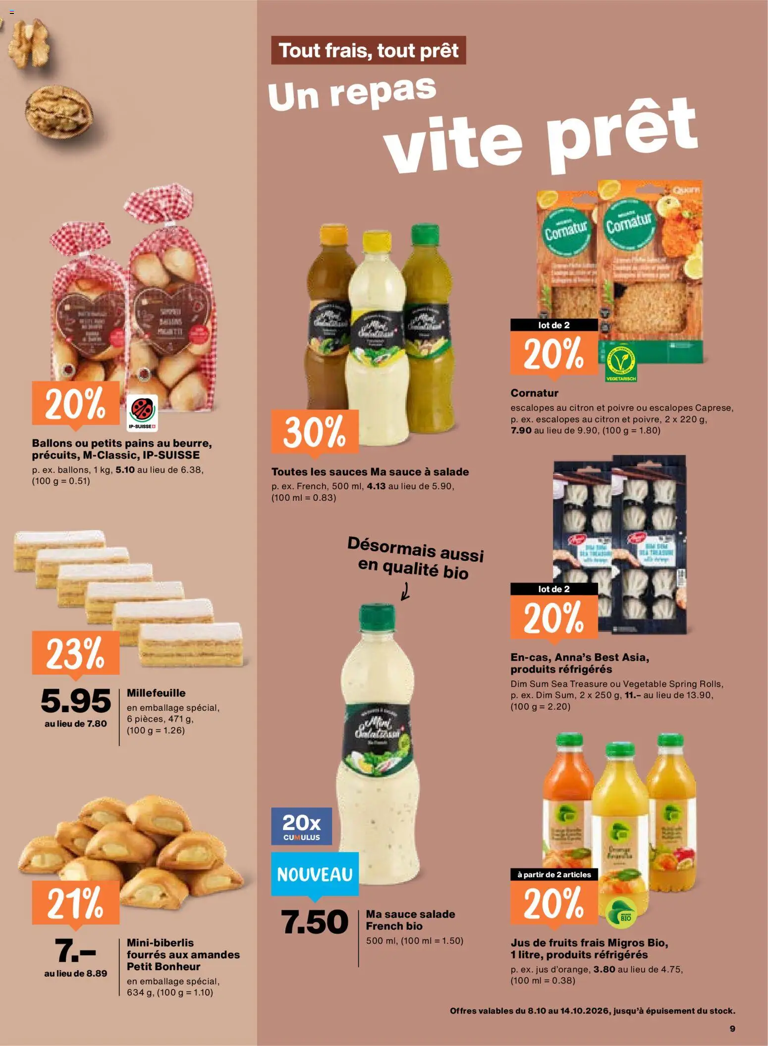 Migros aktionen FR – gültig ab 08.10.2026 | Seite: 9 | Produkte: Dressing