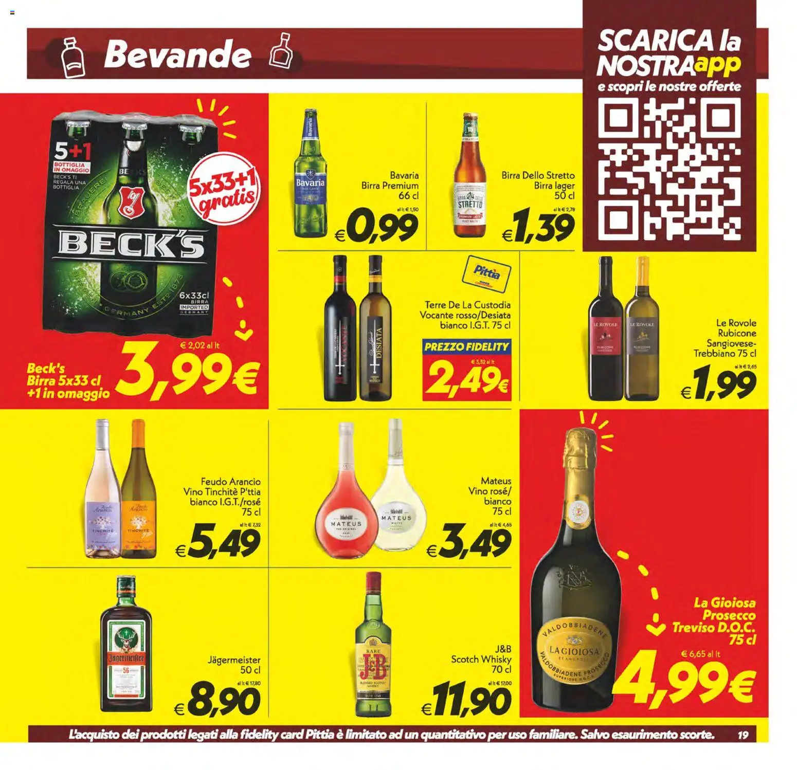 Volantino SuperConveniente del 13/10/2026 | Pagina: 19 | Prodotti: Whisky, Vino, Jägermeister, Bottiglia