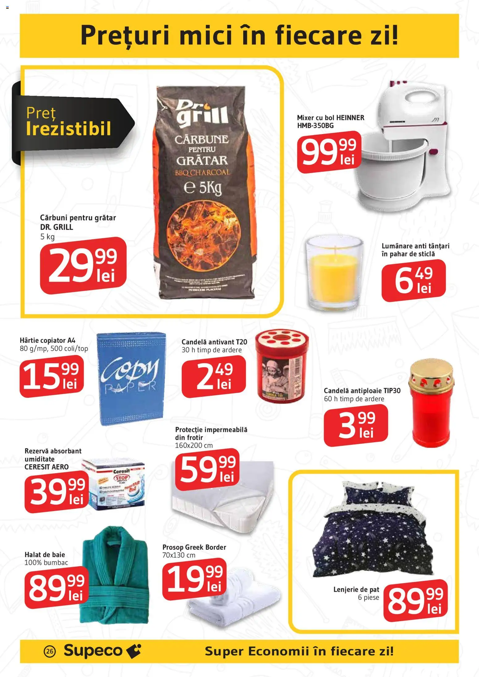 Noul catalog Supeco – valabil de la 14.05.2026 | Pagină: 26 | Produse: Mixer, Pat, Mici, Lumânare