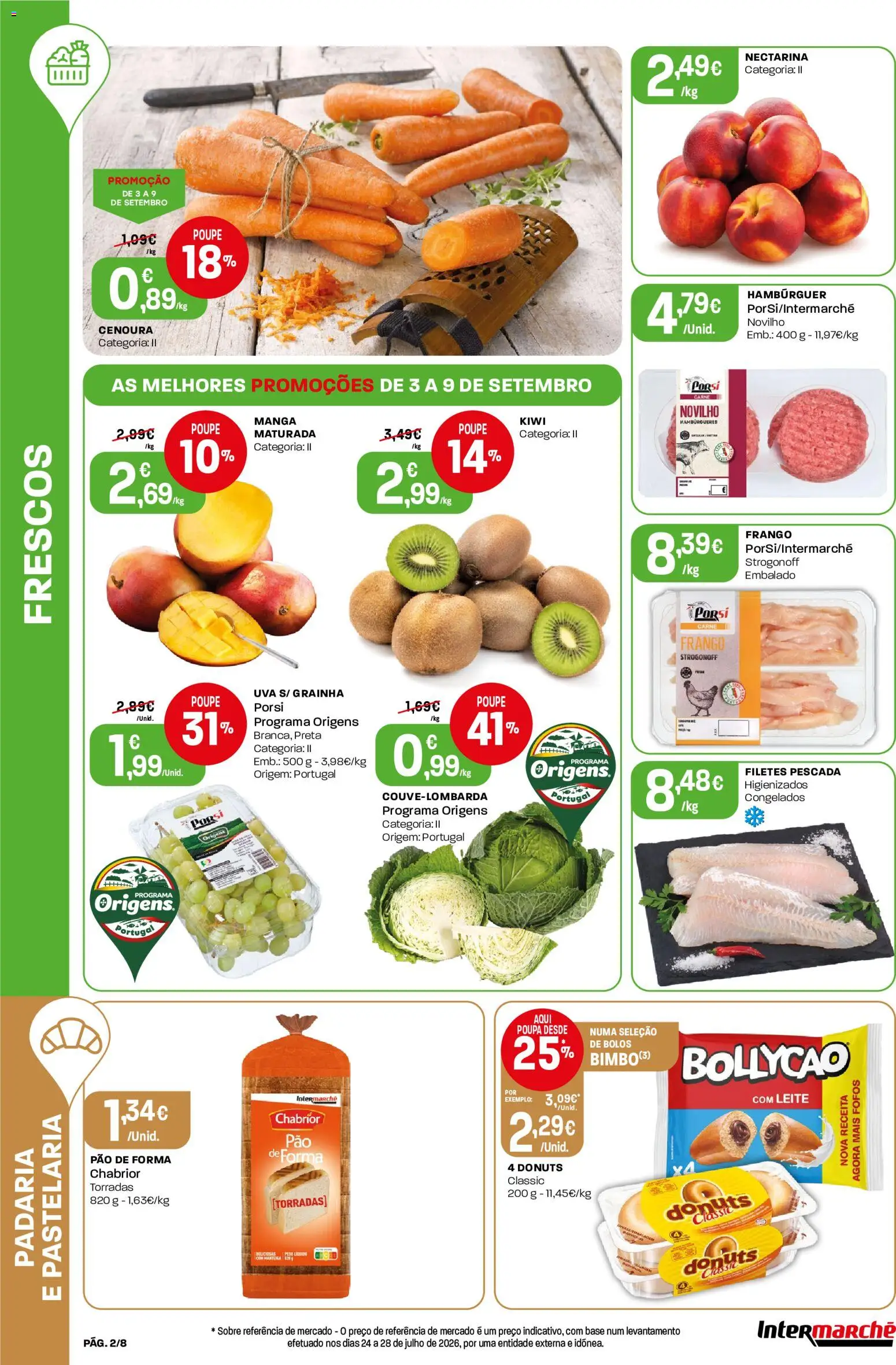 Intermarché Folheto Mini │ válido de 03/09/2026 | Página: 2 | Produtos: Pão de forma, Manga, Padaria, Base