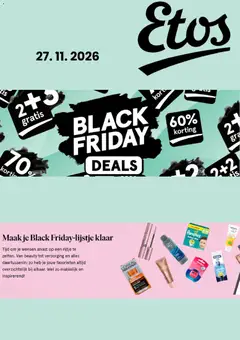 Etos - Black Friday kennisgeving - Voorbeeld van een folder van Etos, geldig van 23-10-2026