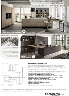 Anteprima del volantino Conforama volantino Arredo valido a partire dal 22/06/2026 | Pagina: 45 | Prodotti: Lavello, Congelatore, Forno, Scolapiatti