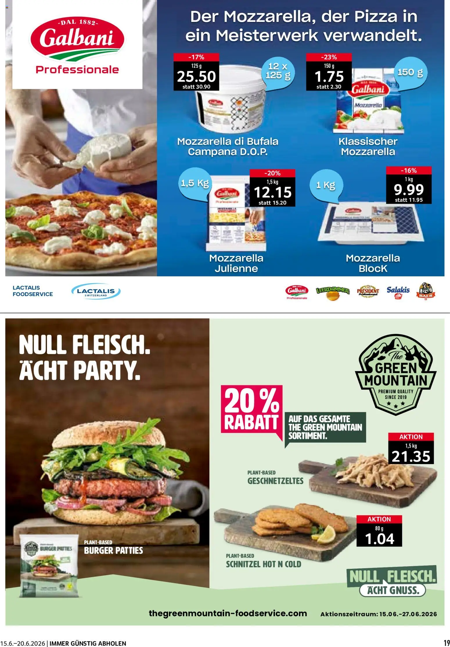 Prodega aktionen – gültig ab 15.06.2026 | Seite: 19 | Produkte: Burger, Pizza