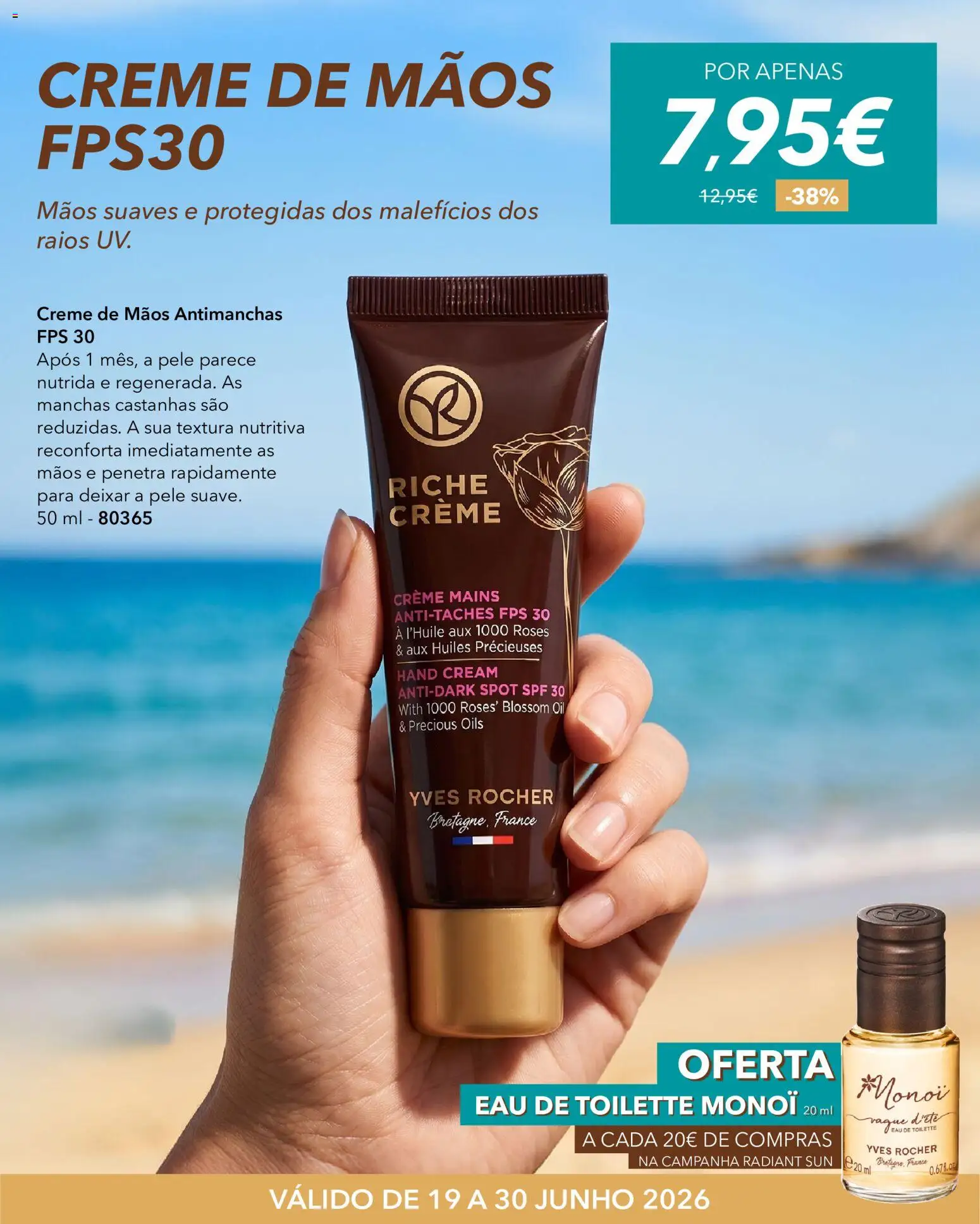 Yves Rocher Radiant sun │ válido de 19/06/2026 | Página: 9 | Produtos: Eau de toilette, Castanhas, Creme