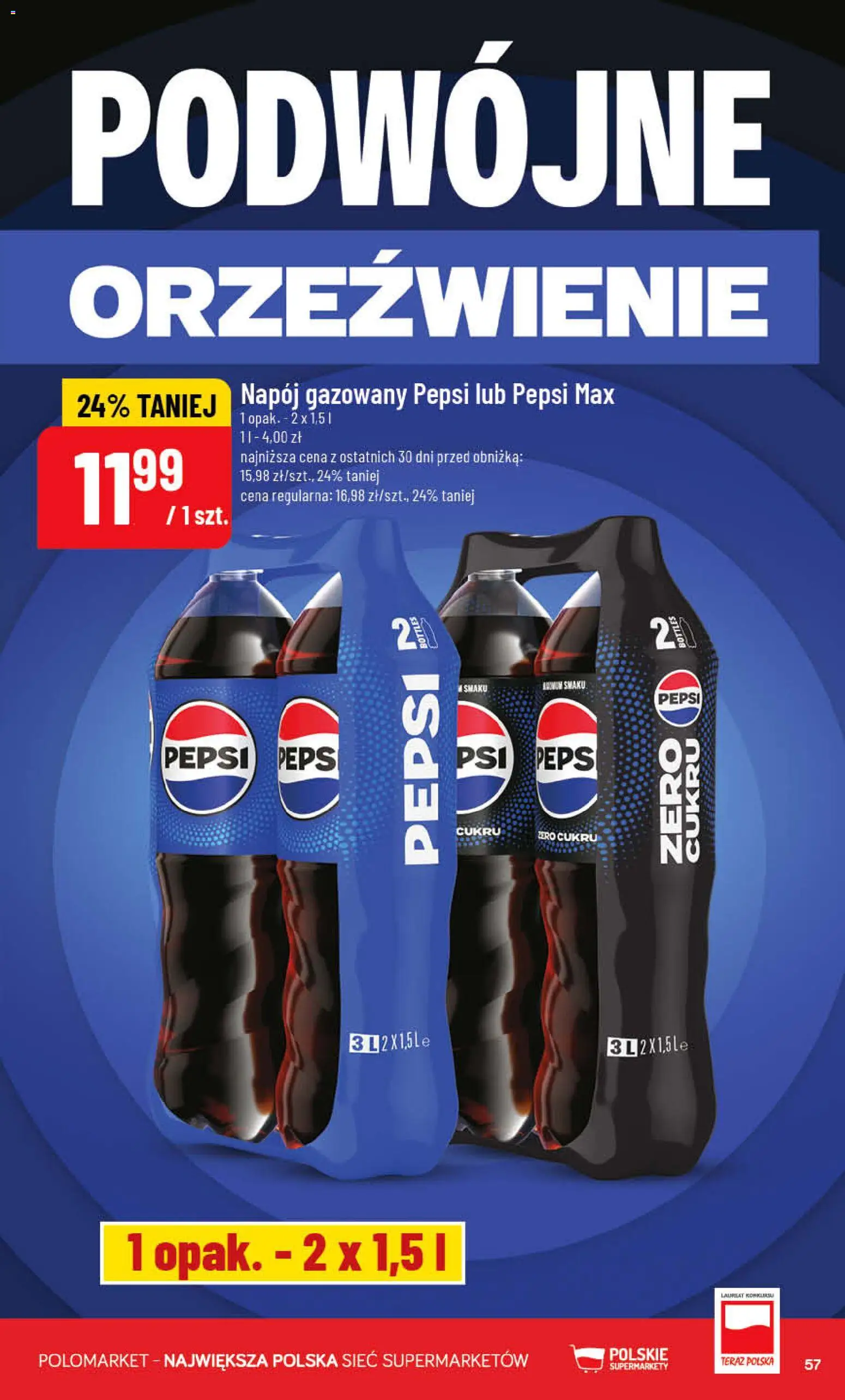 POLOmarket gazetka od 06.05.2026 | Strona: 57 | Produkty: Pepsi