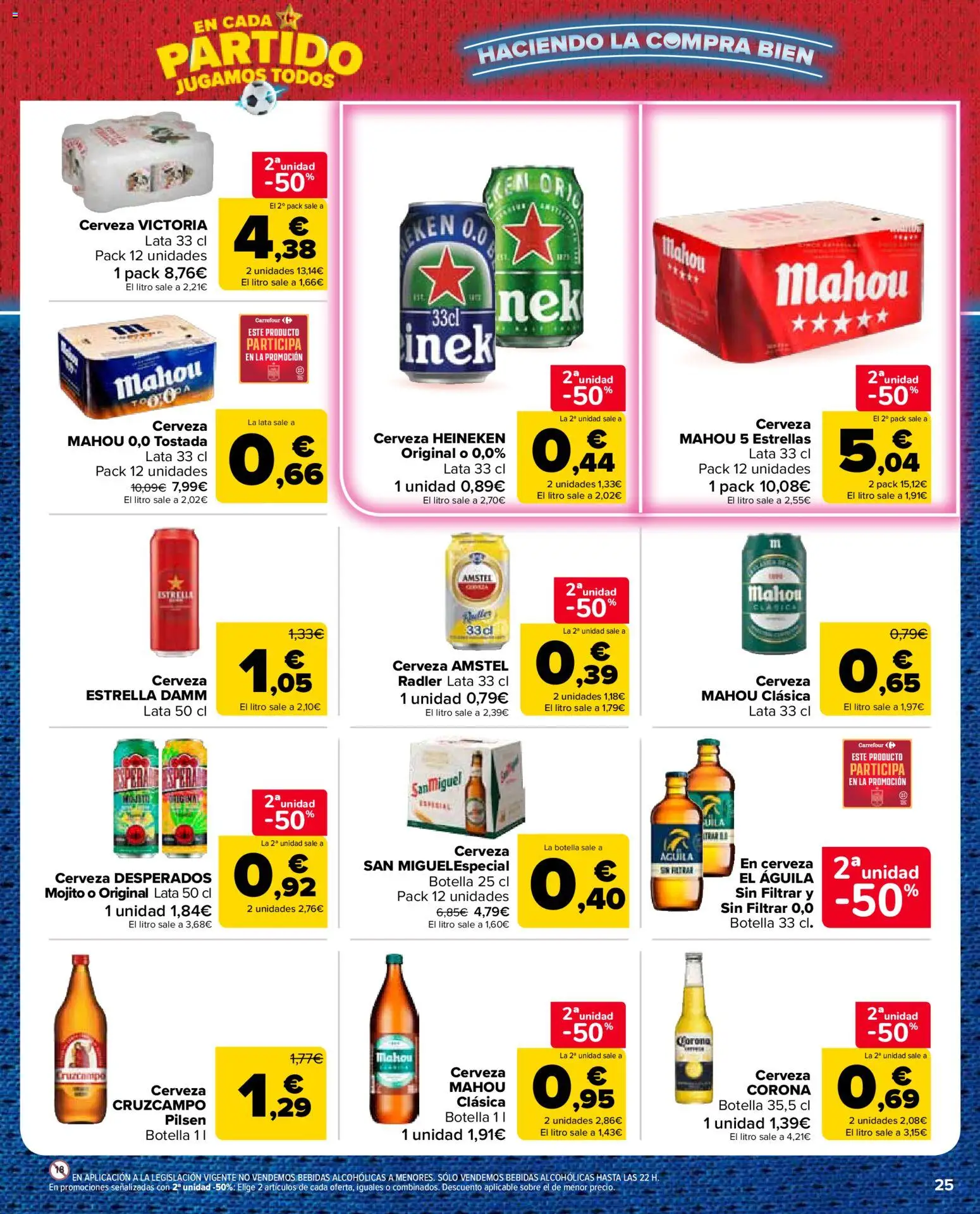 Carrefour Market folleto │ válido desde el 11.06.2026 | Página: 25 | Productos: Cerveza, Παρμεζάνα, Σπανάκι
