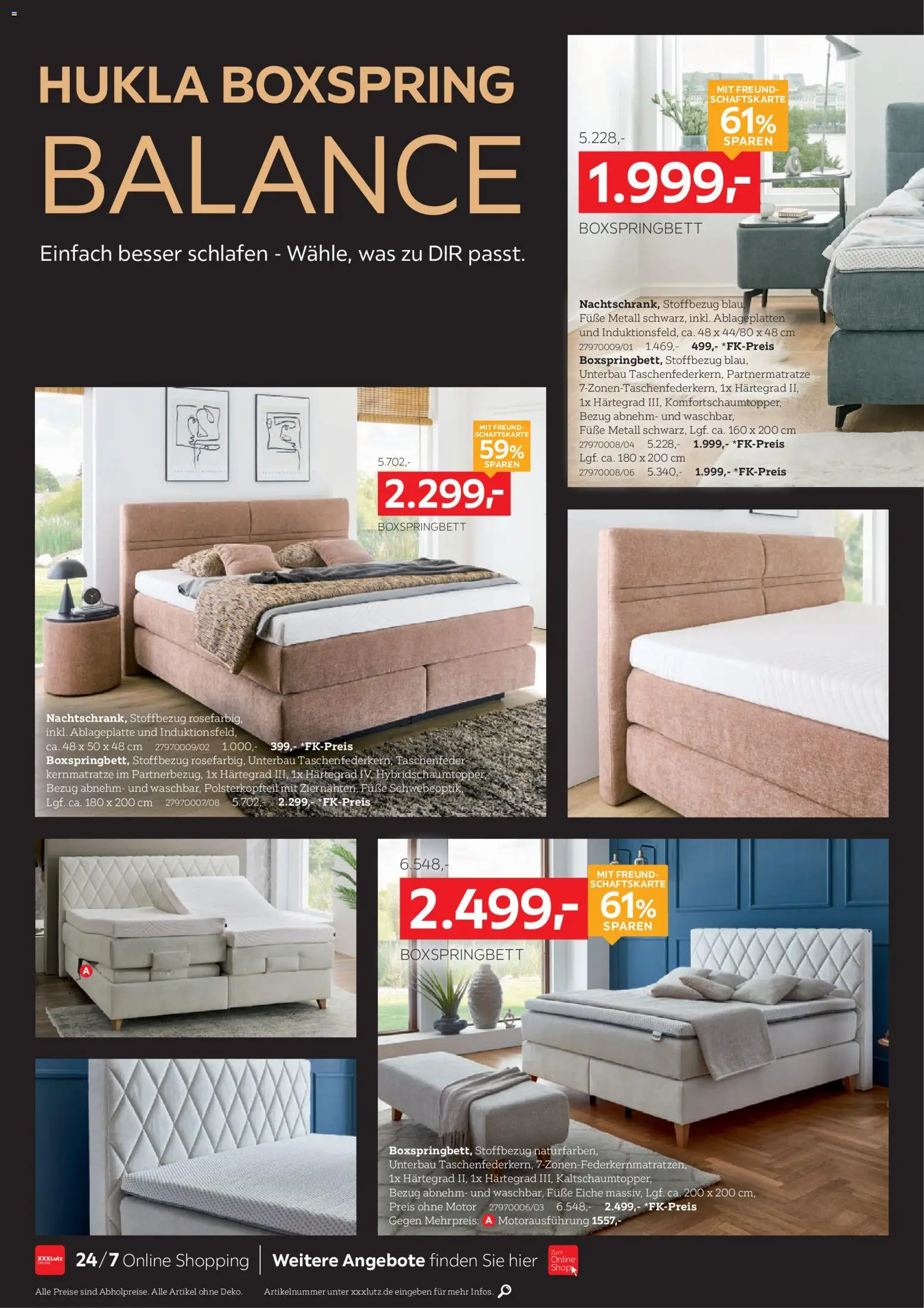 XXXLutz Schlafzimmer Spezial – gültig ab 10.10.2026 | Seite: 20 | Produkte: Boxspringbett