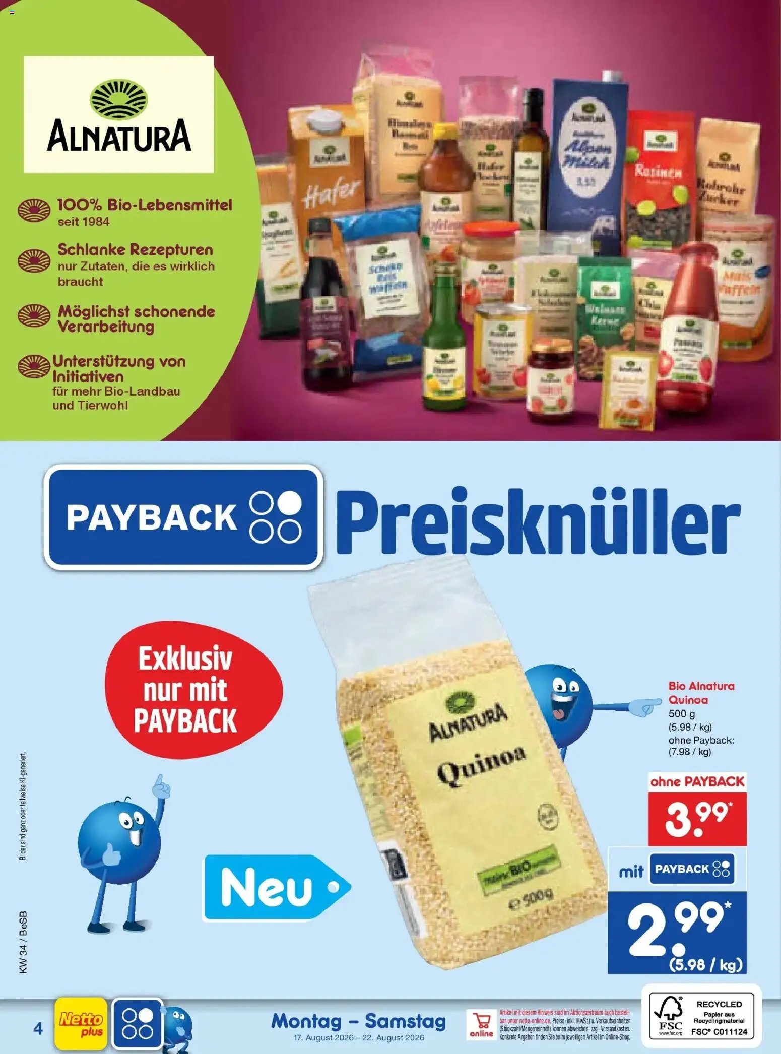 Netto Marken-Discount Prospekt Kremmen – gültig ab 17.08.2026 | Seite: 45 | Produkte: Bilder, Zucker