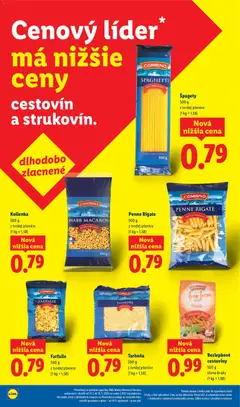Lidl leták platný od 03.07.2026 | Strana: 14 | Produkty: Penne, Fusilli, Cestoviny, Špagety