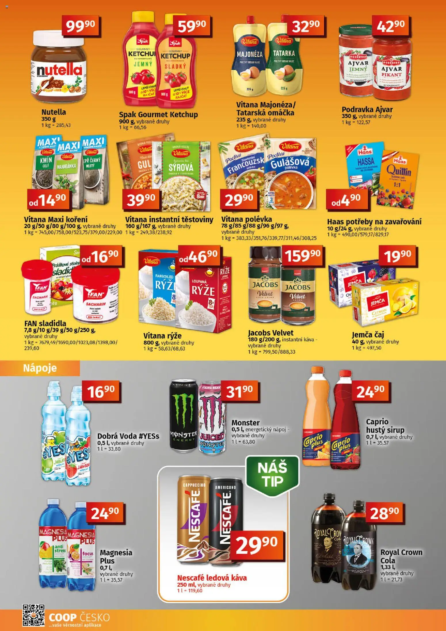 Coop leták - Tuty od 20.05.2026 | Strana: 6 | Produkty: Dobrá voda, Čaj, Instantní káva, Jacobs