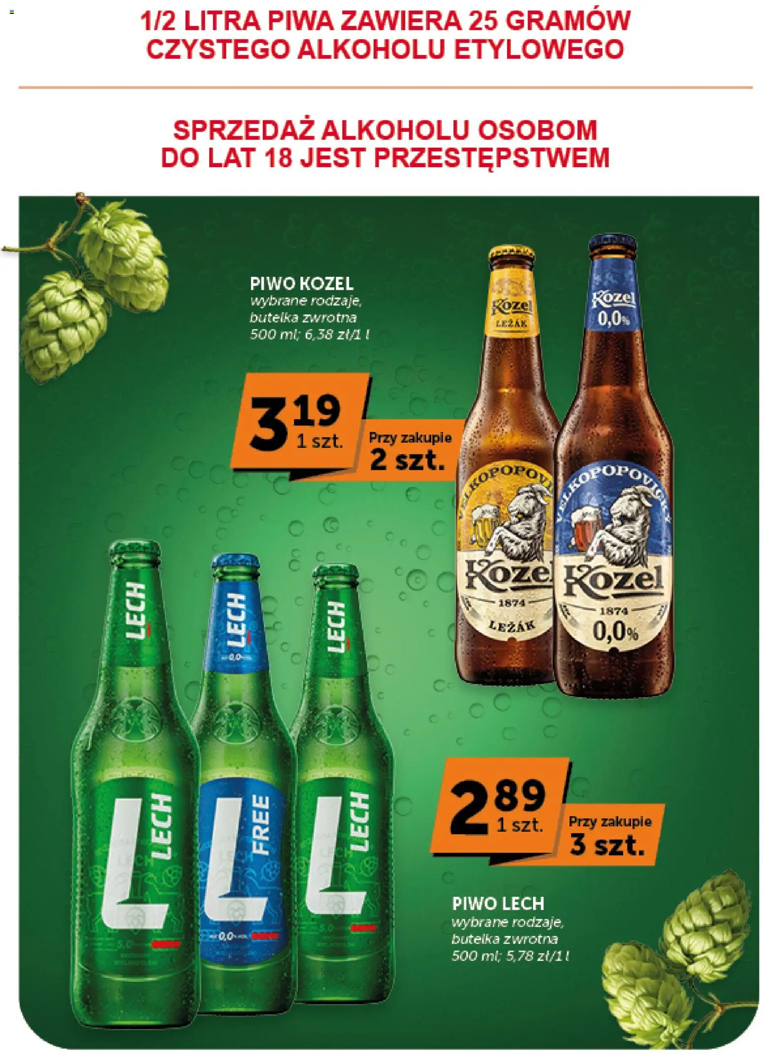 ABC gazetka od 06.08.2026 | Strona: 18 | Produkty: Leżak, Piwo, Piwo kozel