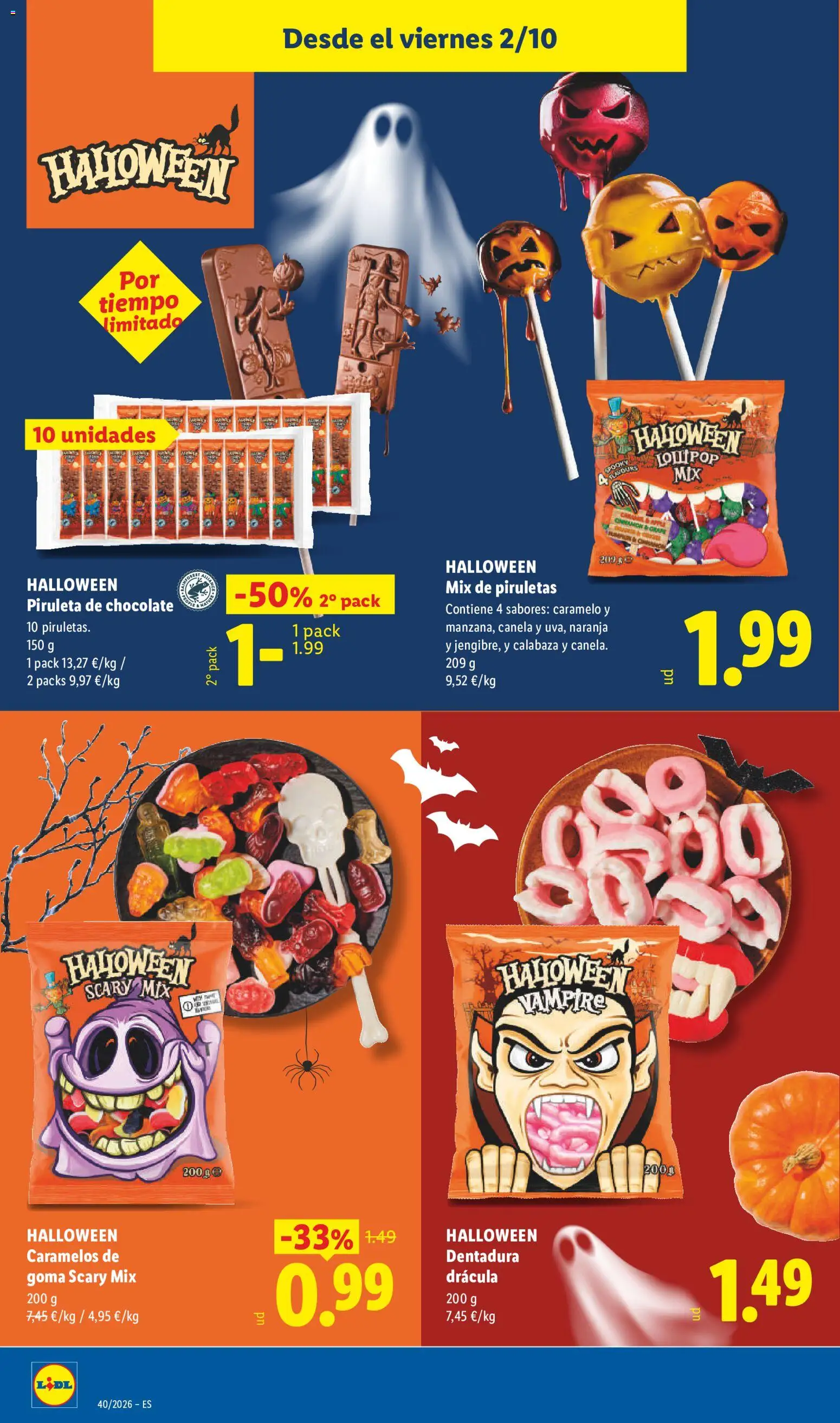 Lidl folleto Halloween │ válido desde el 02/10/2026 | Página: 4 | Productos: Calabaza, Chocolate