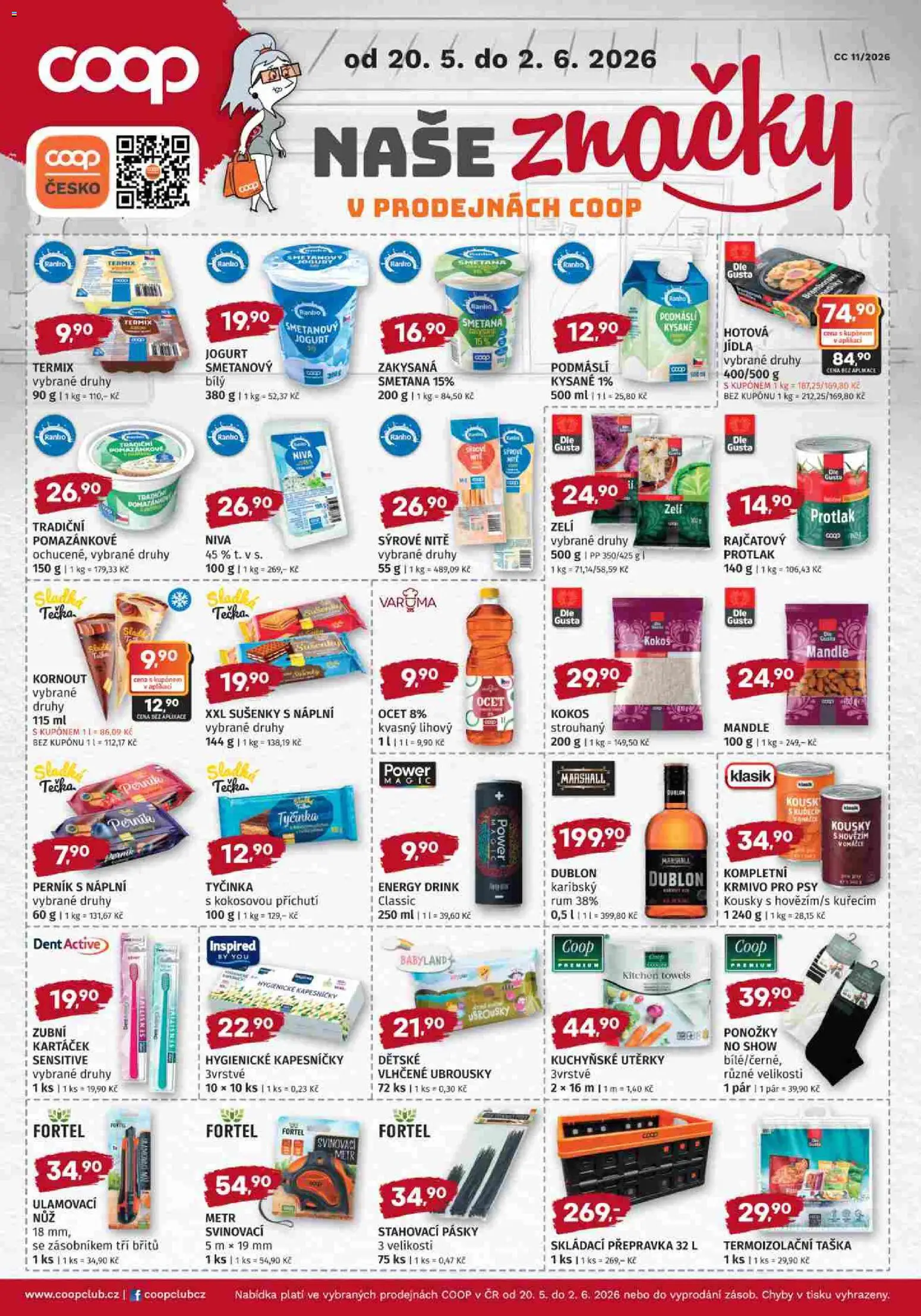 Konzum leták od 20.05.2026 | Strana: 5 | Produkty: Vlhčené ubrousky, Ocet, Zelí, Energy drink