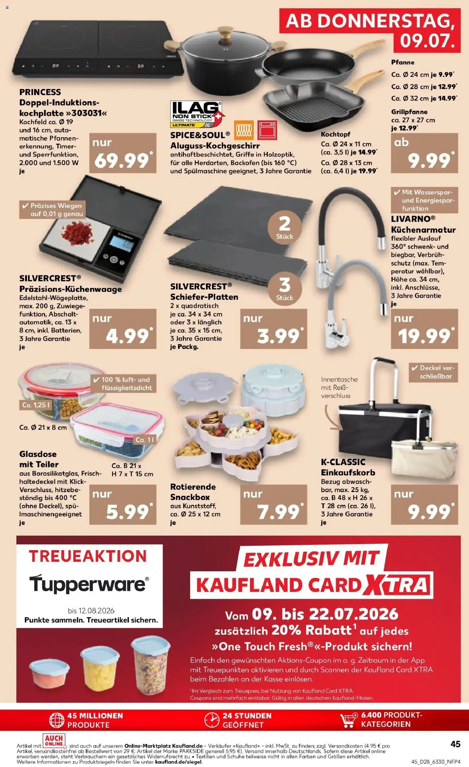 Kaufland Prospekt Rheda-Wiedenbrück – gültig ab 09.07.2026 | Seite: 45 | Produkte: Kochfeld, Backofen, Kochplatte