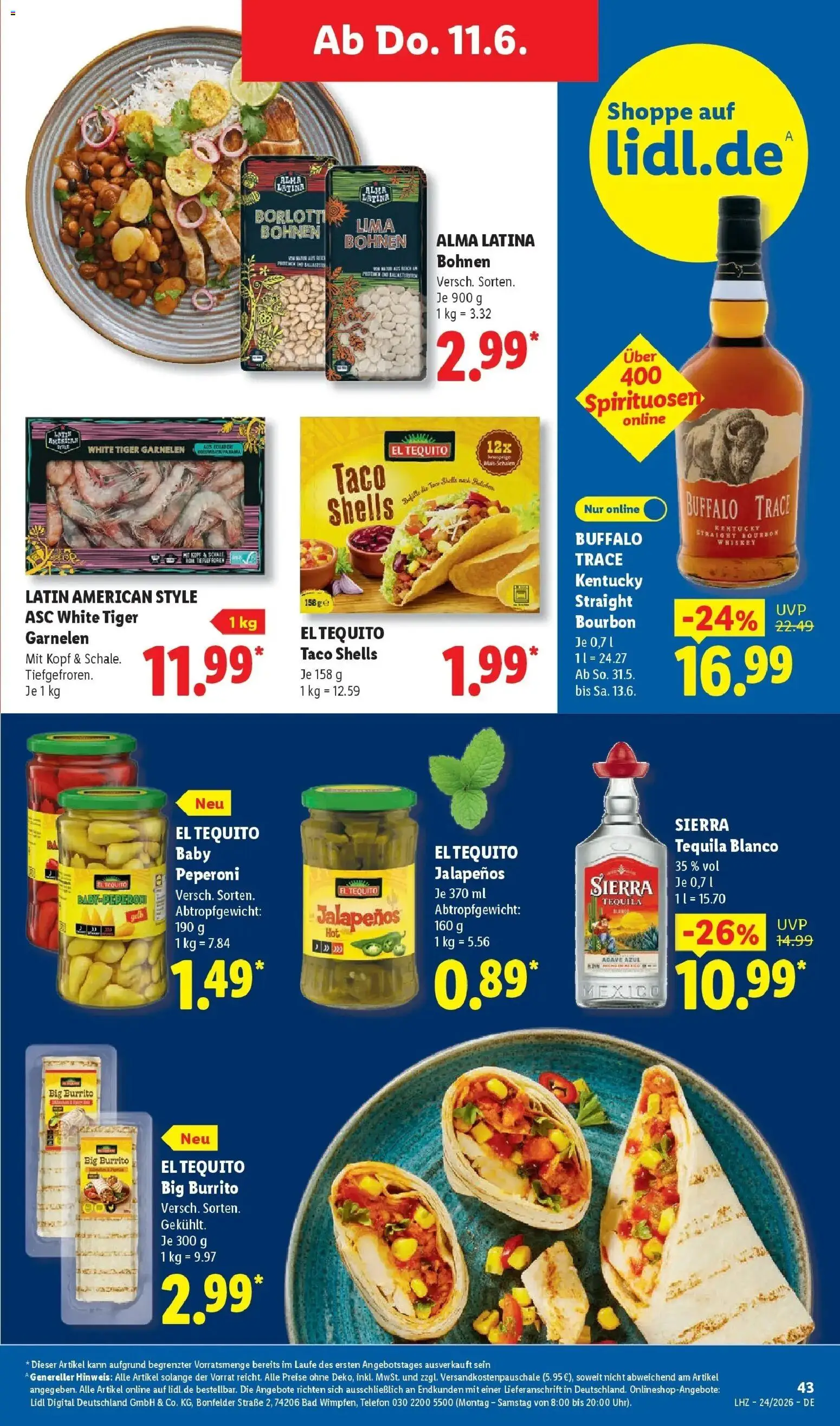 Lidl Prospekt Senftenberg – gültig ab 08.06.2026 | Seite: 67 | Produkte: Garnelen, Tequila, Whiskey, Telefon
