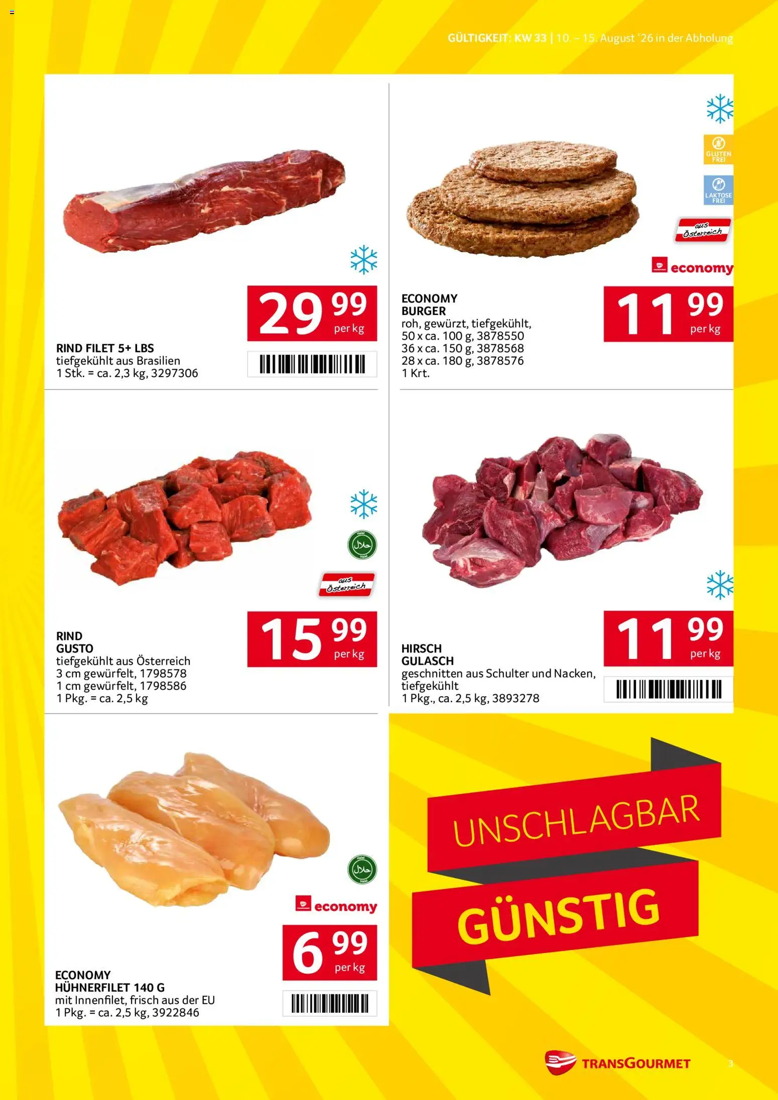 Transgourmet Flugblatt gültig ab 10.08.2026 | Seite: 3